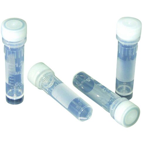 Microtube 2 ml à vis, DNAse RNAse free, fond conique à jupe, sans bouchon x 3000