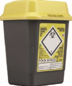 Collecteur sharpasafe 5 litres recyclé , couvercle dual protect par 48
