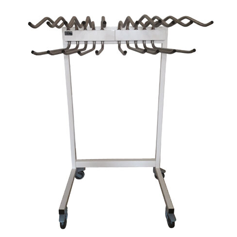 Support mobile Shift pour 10 tabliers - 4 roues 100 mm pivotantes a freins