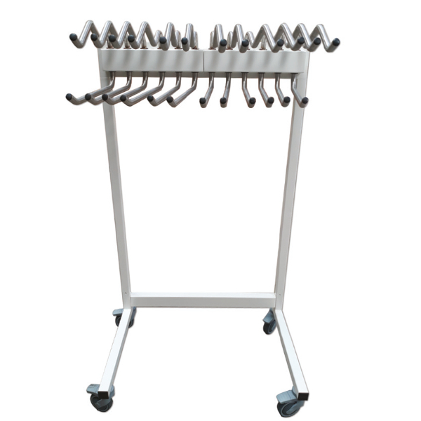 Support mobile Shift pour 12 tabliers - 4 roues 100 mm pivotantes a freins