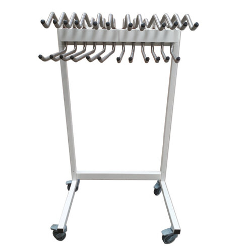 Support mobile Shift pour 12 tabliers - 4 roues 100 mm pivotantes a freins