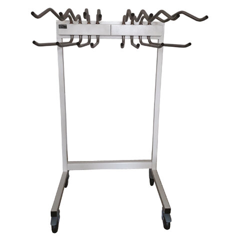 Support mobile Shift pour 8 tabliers - 4 roues 100 mm pivotantes a freins