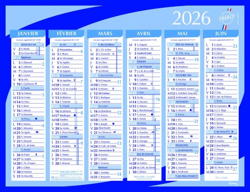 Calendrier petite lune Lyreco - 17 x 13,5 cm Lot de 15 calendriers