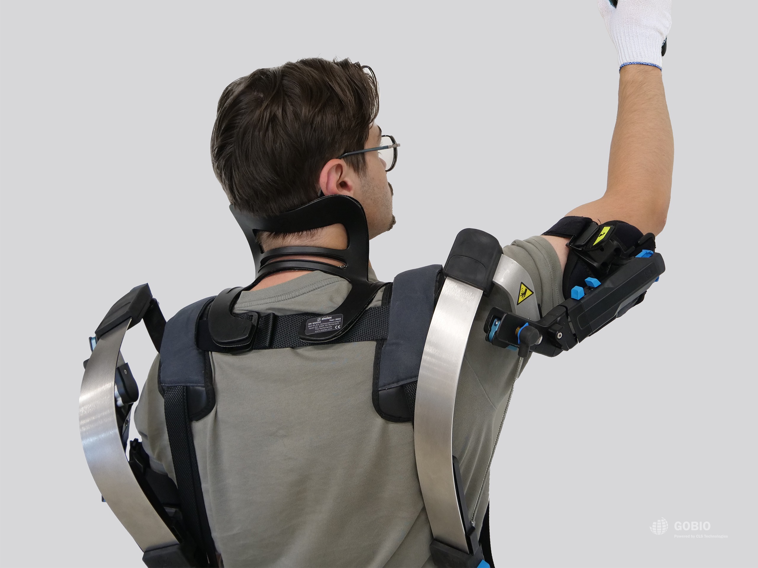 Exosquelette passif assistance épaules bras coudes IP12 Skelex 360XFR