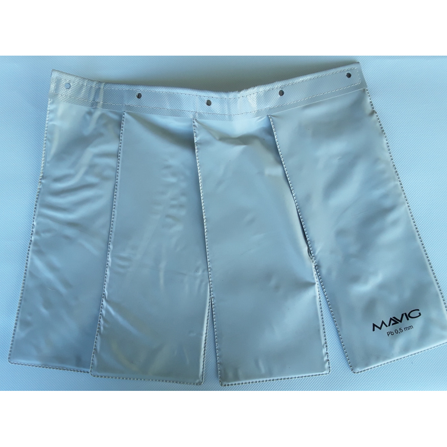 Franges plombées pour écran acrylique plombé 380x500mmDimensions Hors Tout 350 x 510mm