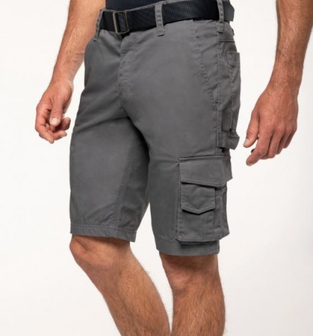 Bermuda multipoches homme - 65% polyester - 35% coton - 255 g/m2