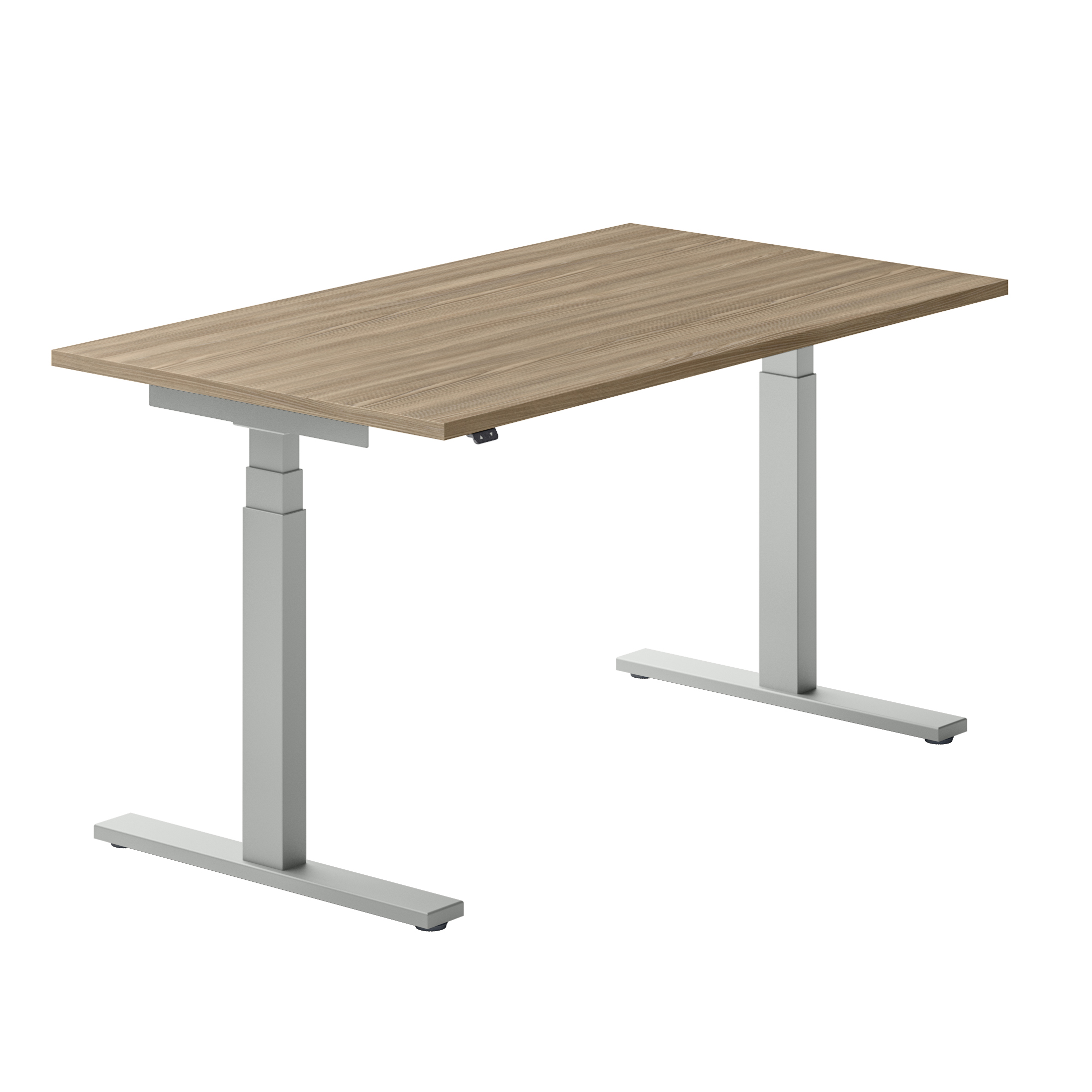 Bureau droit Ergo Up - l. 140 x pr. 80 cm - sans obturateur - réglage en hauteur électrique