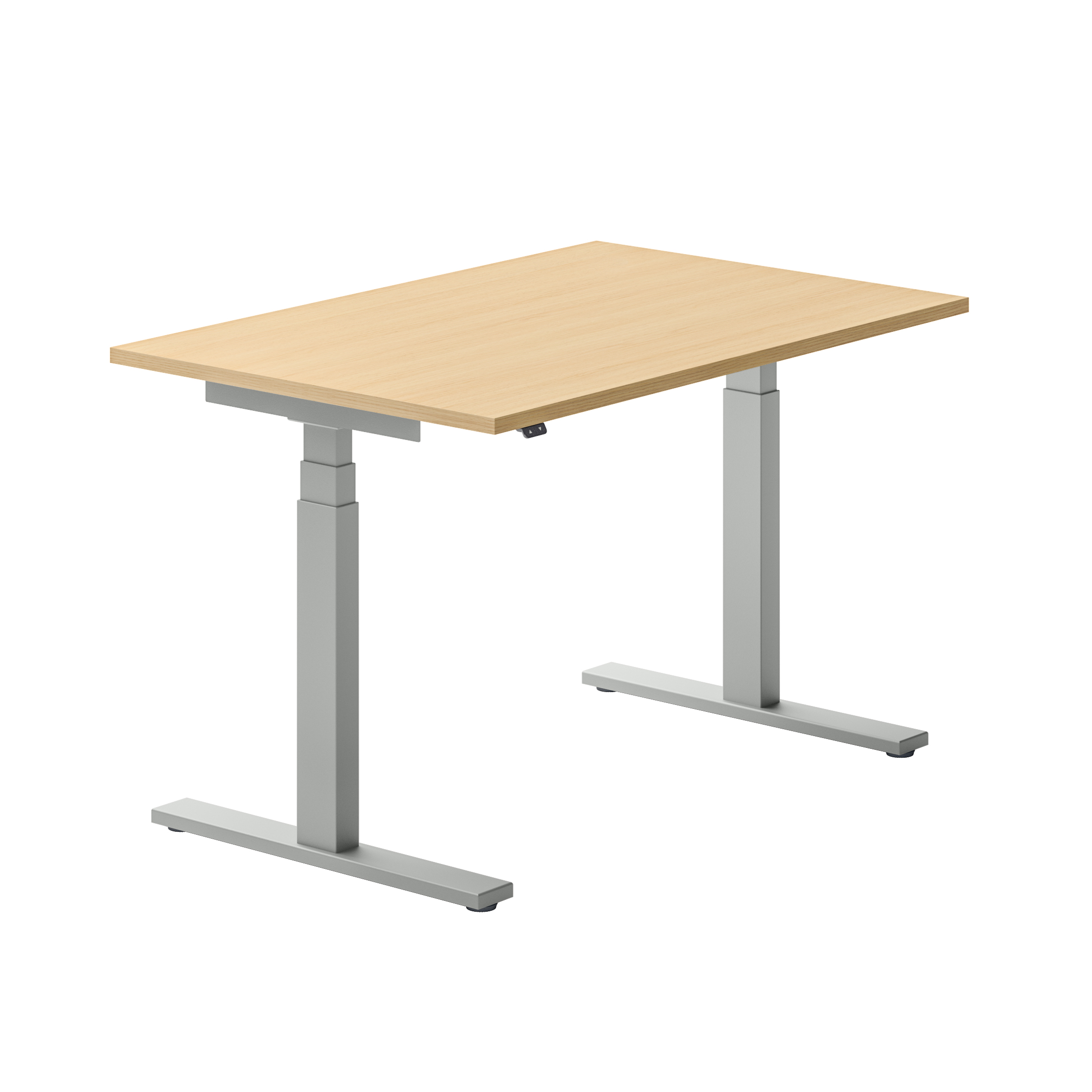 Bureau droit Ergo Up - l. 120 x pr. 80 cm - sans obturateur - réglage en hauteur électrique