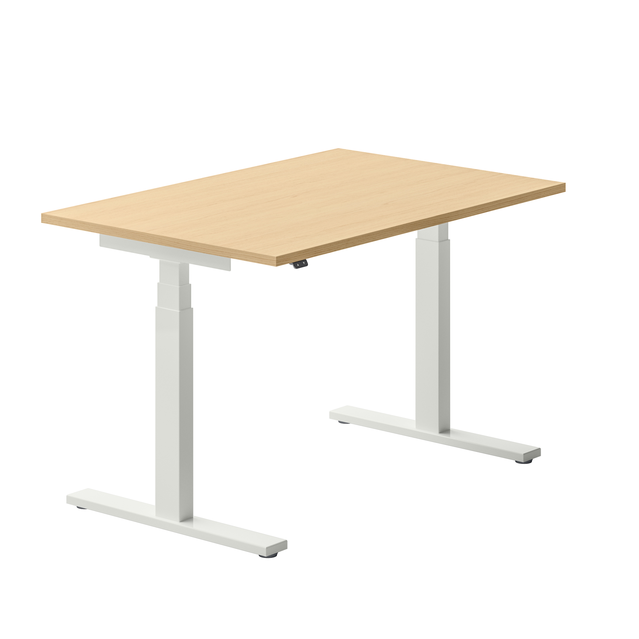 Bureau droit Ergo Up - l. 120 x pr. 80 cm - sans obturateur - réglage en hauteur électrique