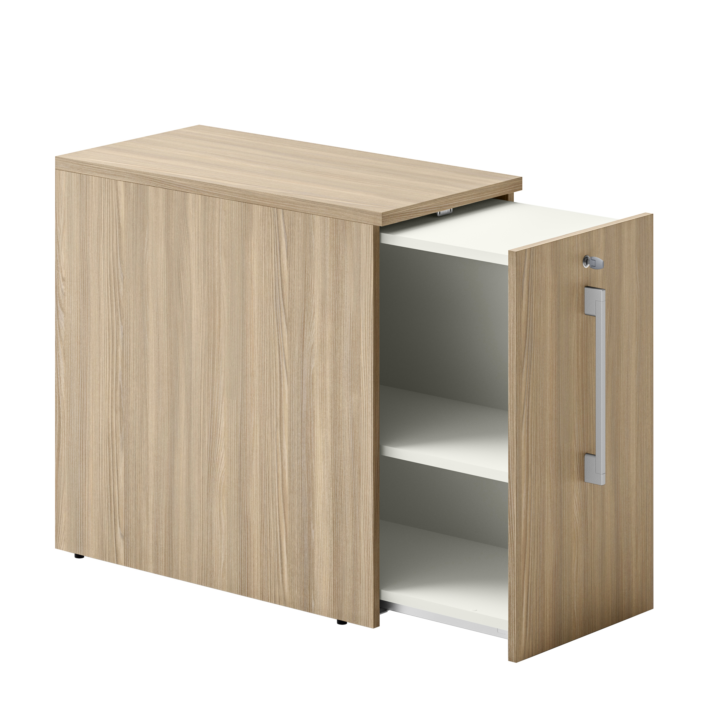 Caisson à tiroir unique métallique Ergo Up - h. 75,5 cm x pr. 80 cm