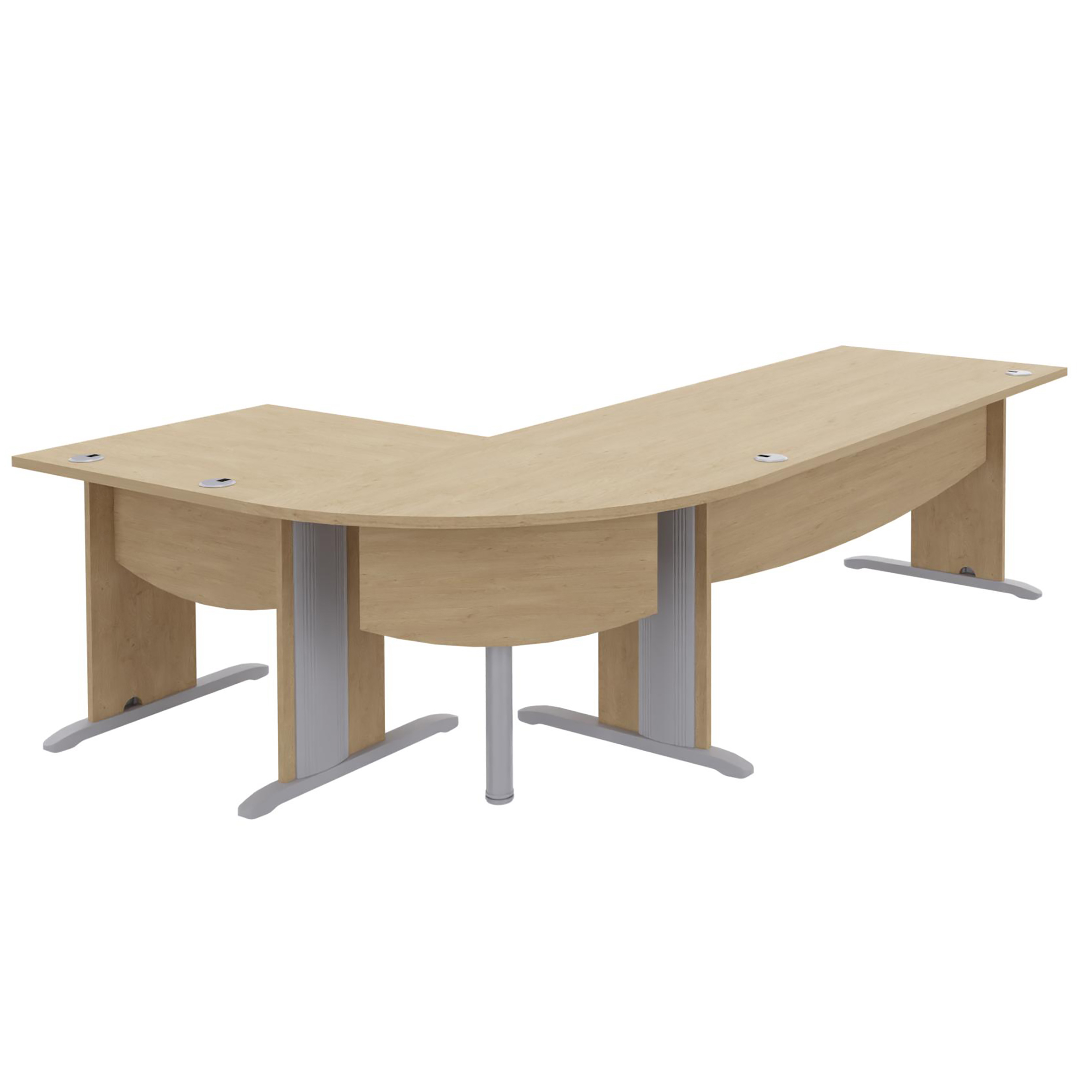 Angle de liaison 90° Majesty - l. 80 x pr. 80 cm - 1 pied - avec voile de fond