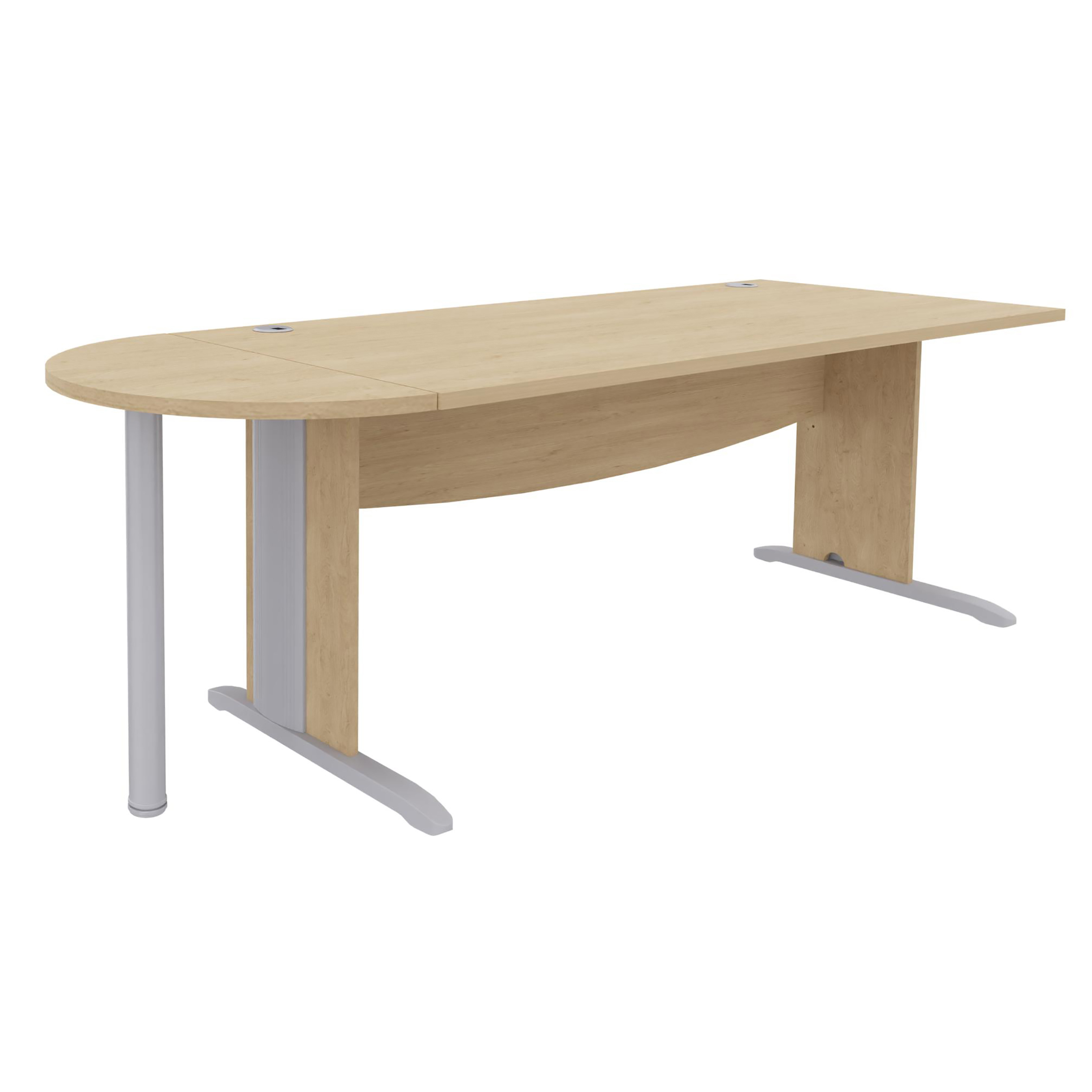 Convivialité demi-lune pour bureau Majesty - l. 80 x pr. 40 cm