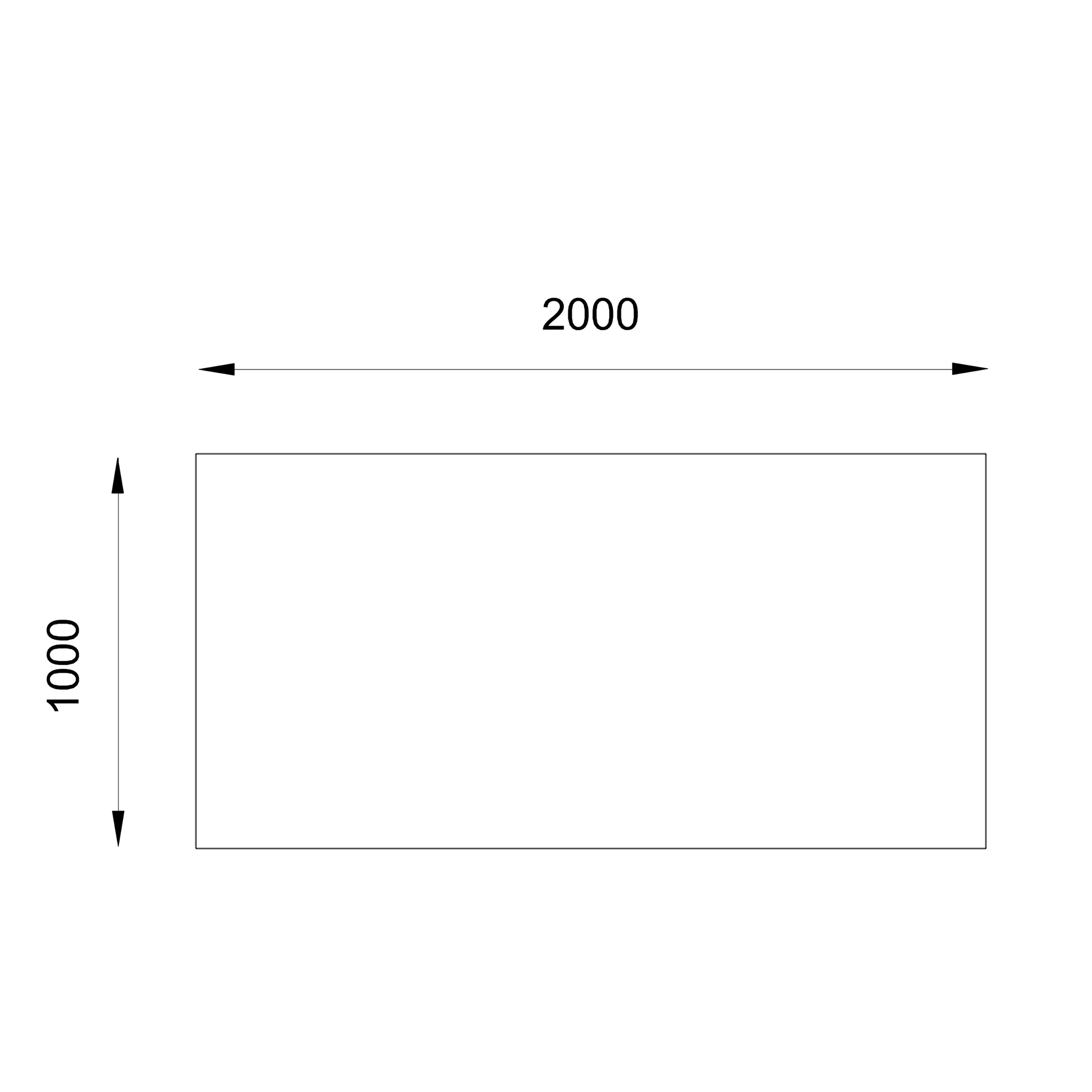 Bureau droit Kheops - l. 200 x pr. 100 cm - pieds panneaux