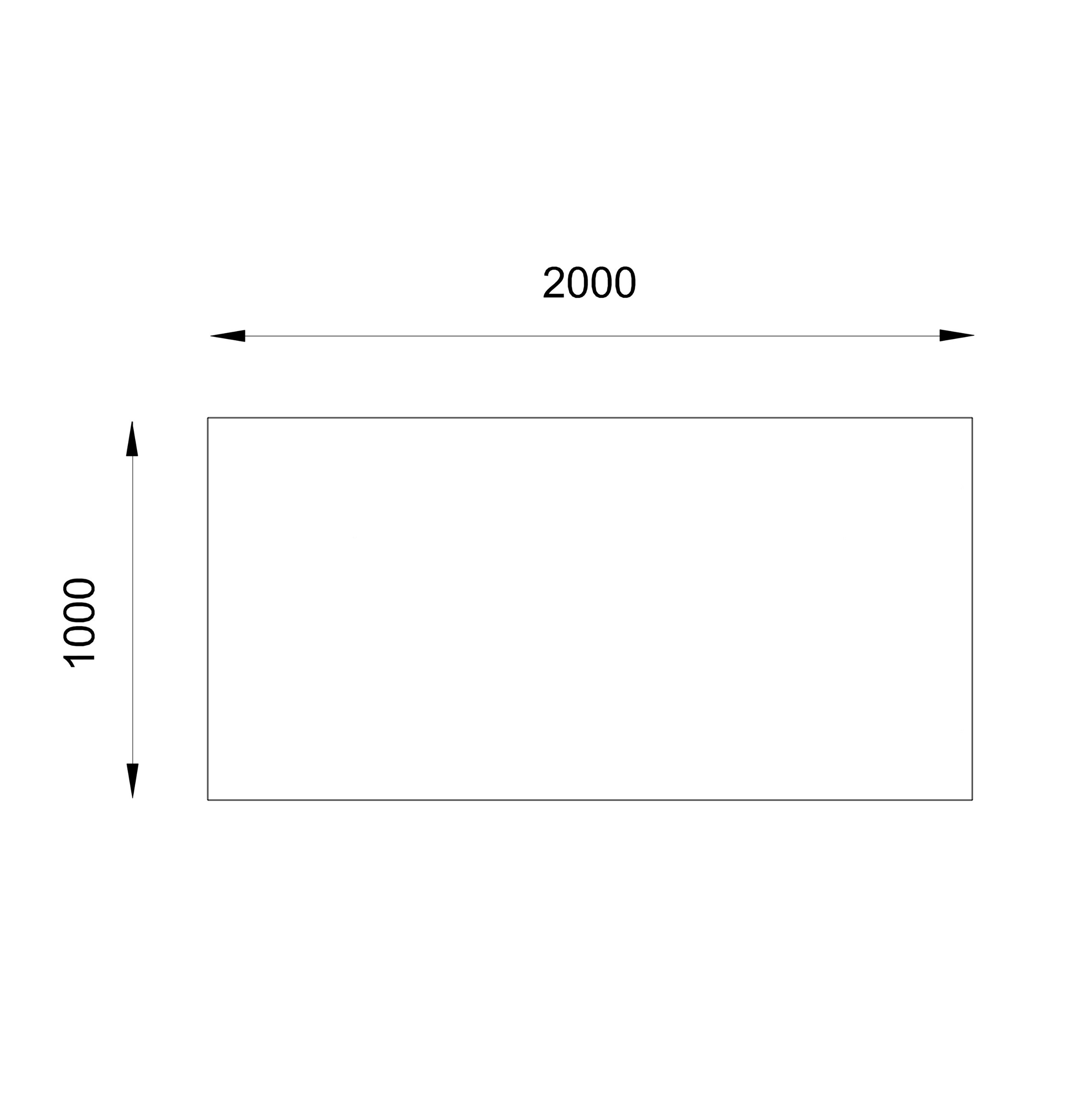 Bureau droit Kheops - l. 200 x pr. 100 cm - pieds panneaux - avec boitier prise et chargeur induction
