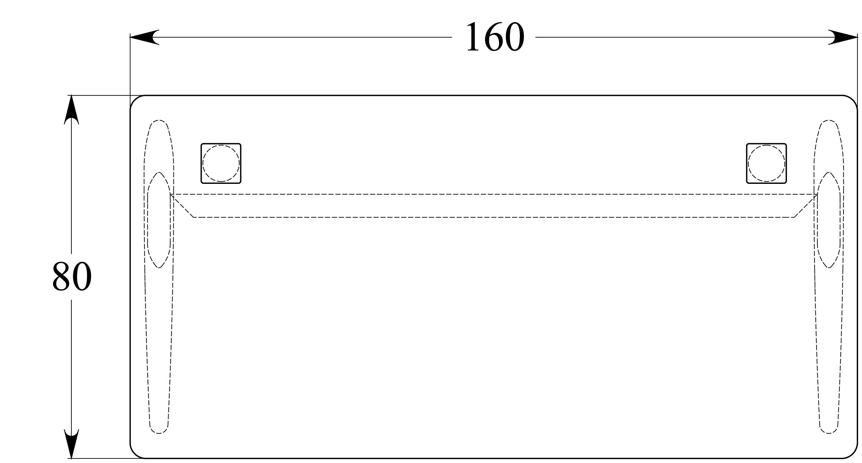 Bureau droit Corial - l. 160 x pr. 80 cm