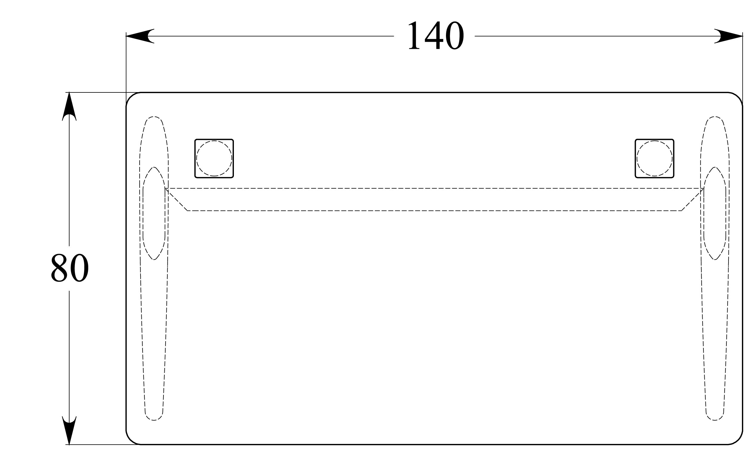 Bureau droit Corial - l. 140 x pr. 80 cm