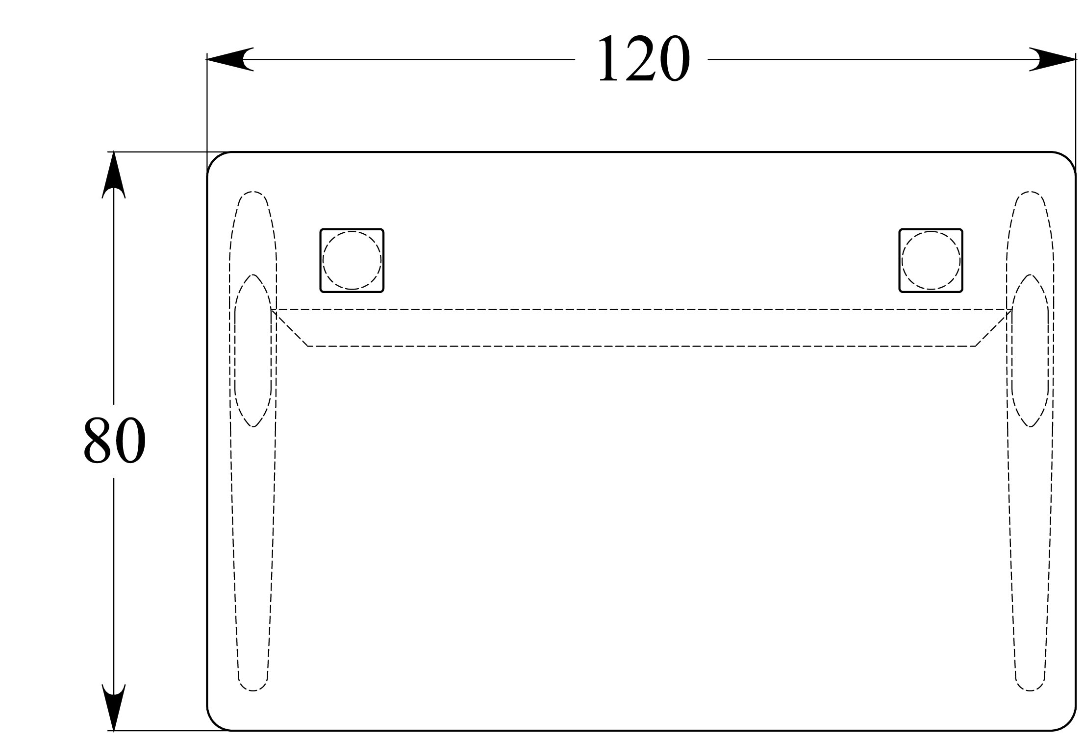 Bureau droit Corial - l. 120 x pr. 80 cm