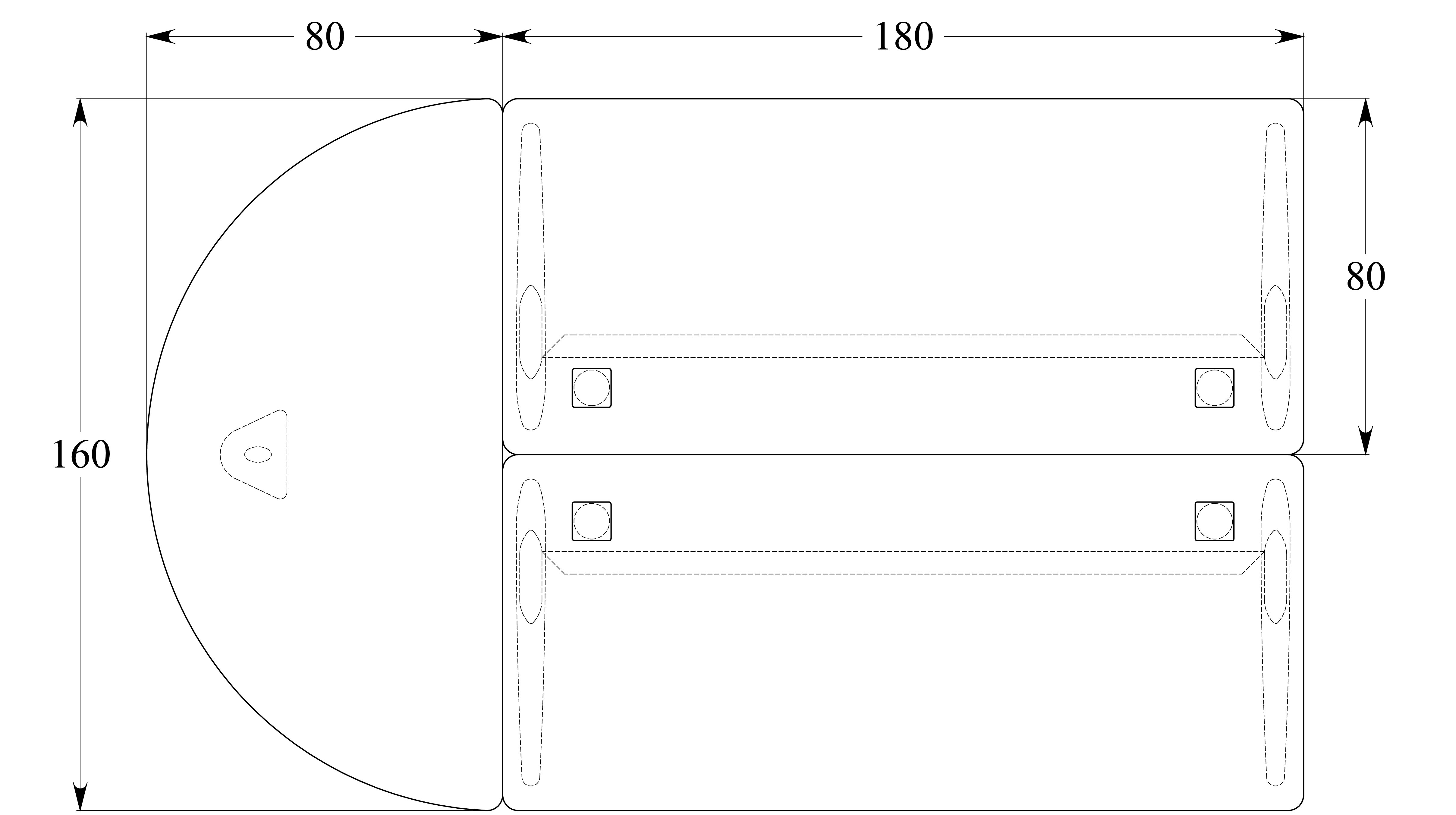 Ensemble 2 bureaux droits Corial - l. 180 x pr. 80 cm + convivialité demi-lune latérale