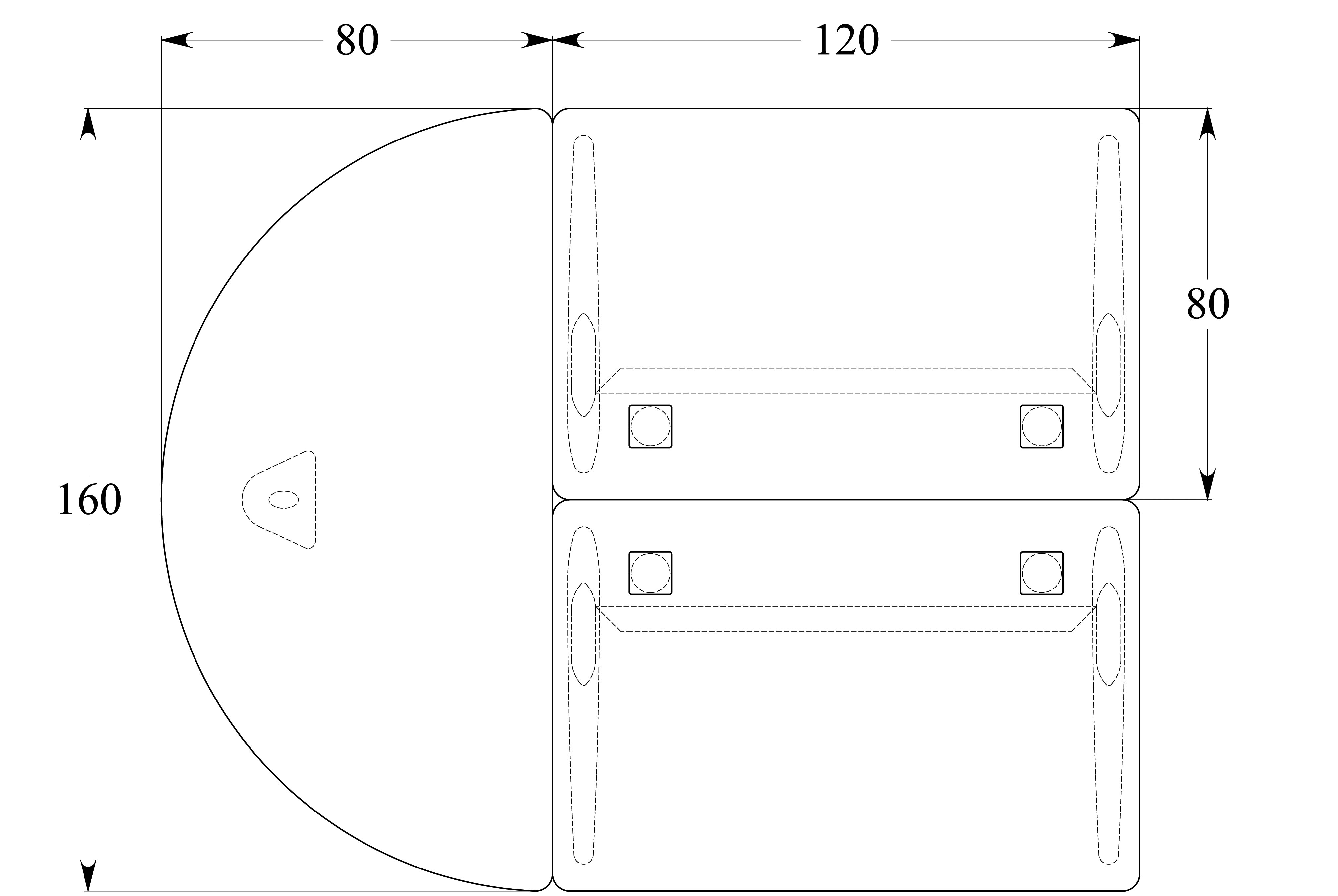 Ensemble 2 bureaux droits Corial - l. 120 x pr. 80 cm + convivialité demi-lune latérale