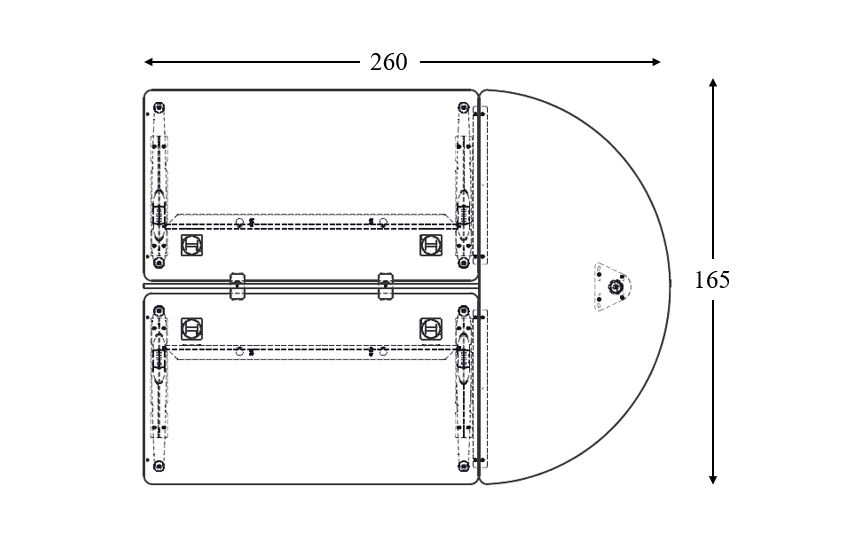 Ensemble 2 bureaux droits Corial - l. 180 x pr. 80 cm + convivialité demi-lune latérale + écran de séparation
