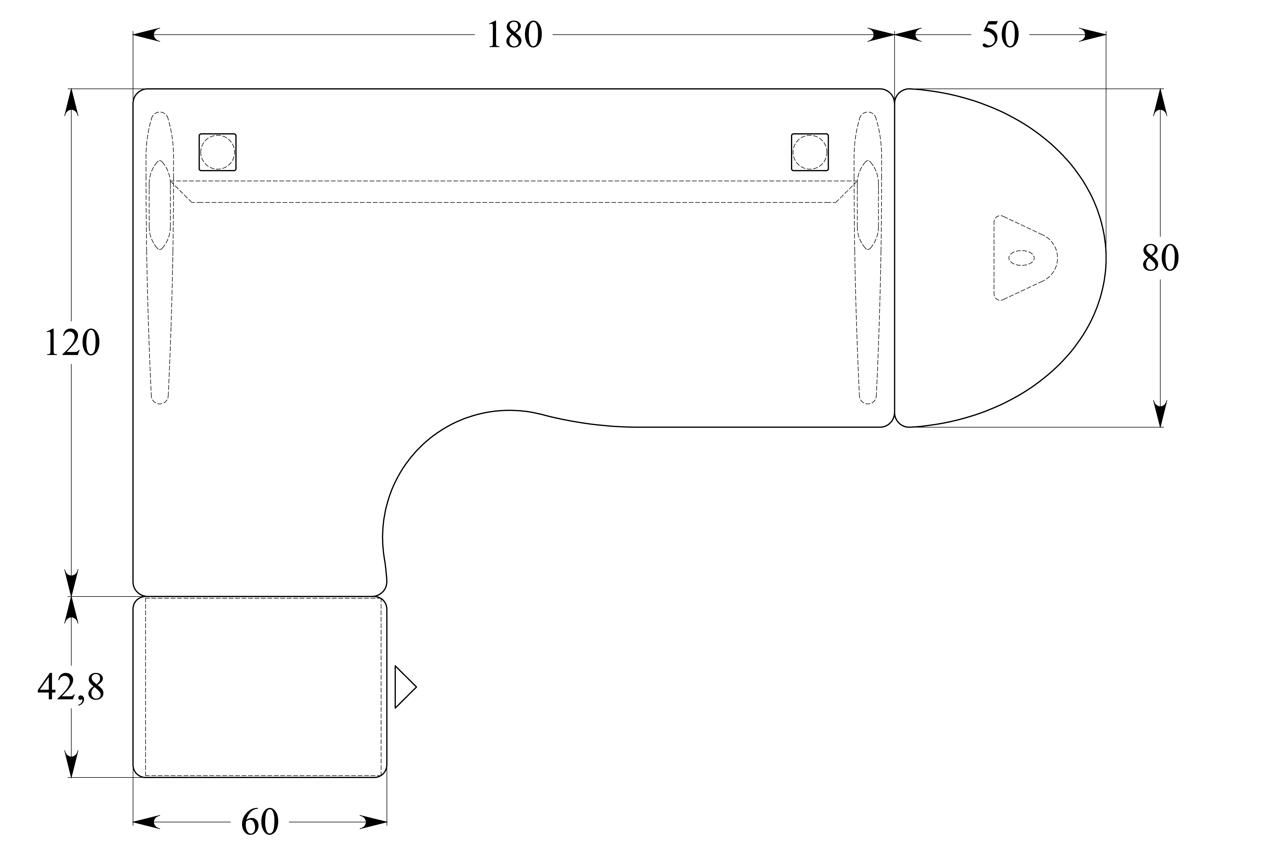 Bureau compact 90° asymétrique Corial - l. 180 x l. 120 x pr 80-60 cm + convivialité demi-lune + caisson h. bureau retour