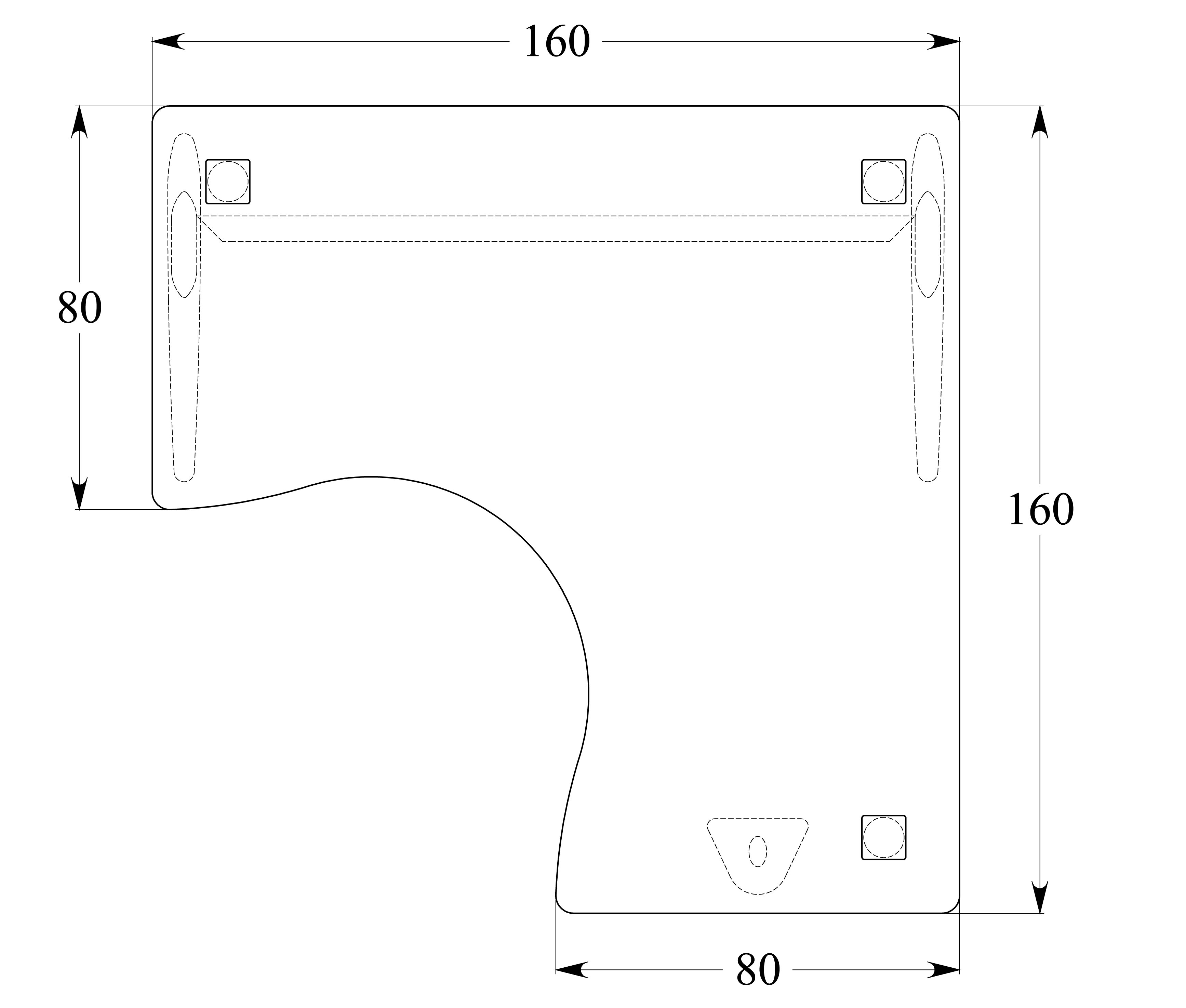 Bureau compact 90° symétrique Corial - l. 160 x pr. 80 cm