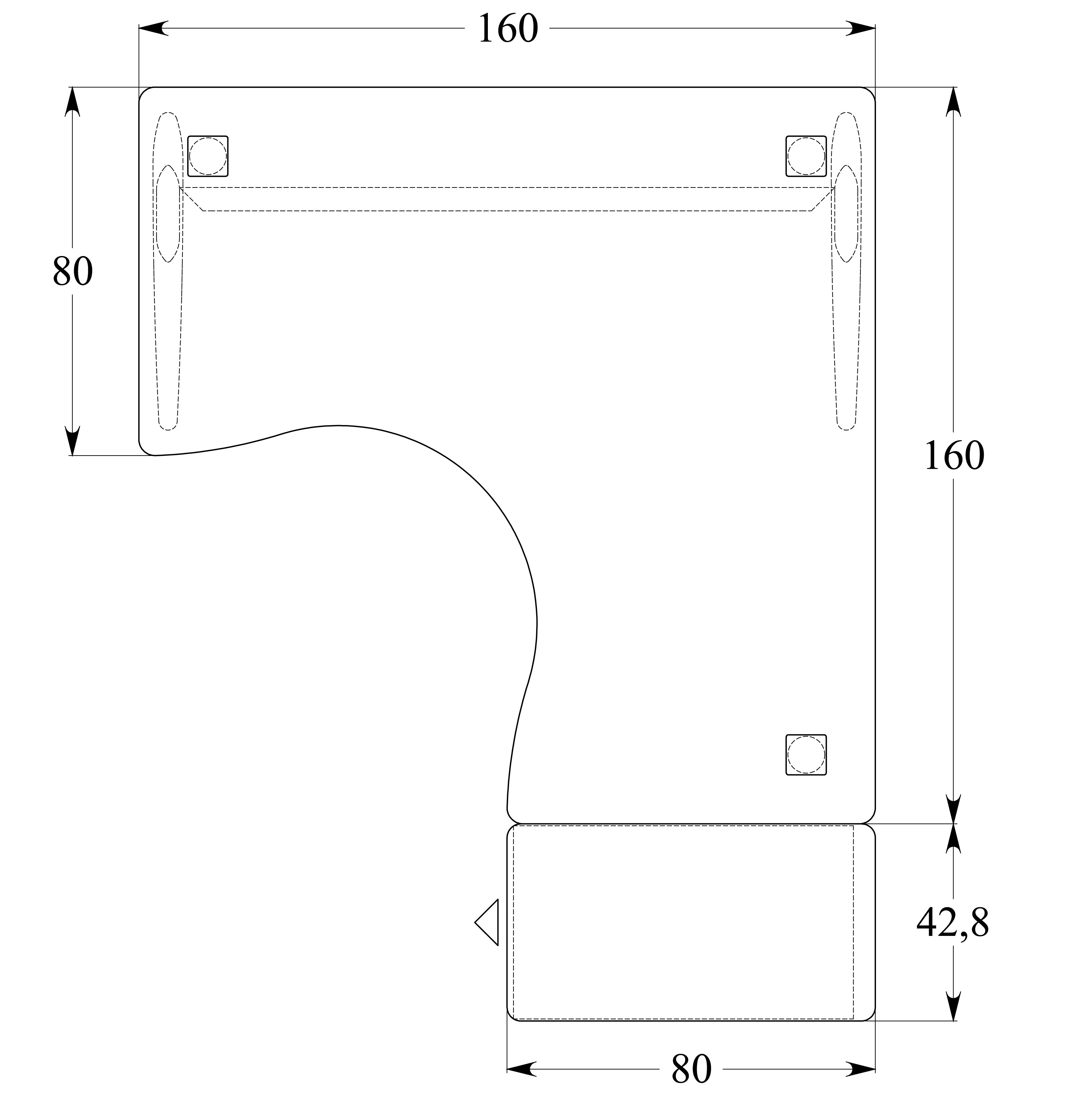 Bureau compact 90° symétrique Corial - l. 160 x pr. 80 cm + caisson hauteur bureau