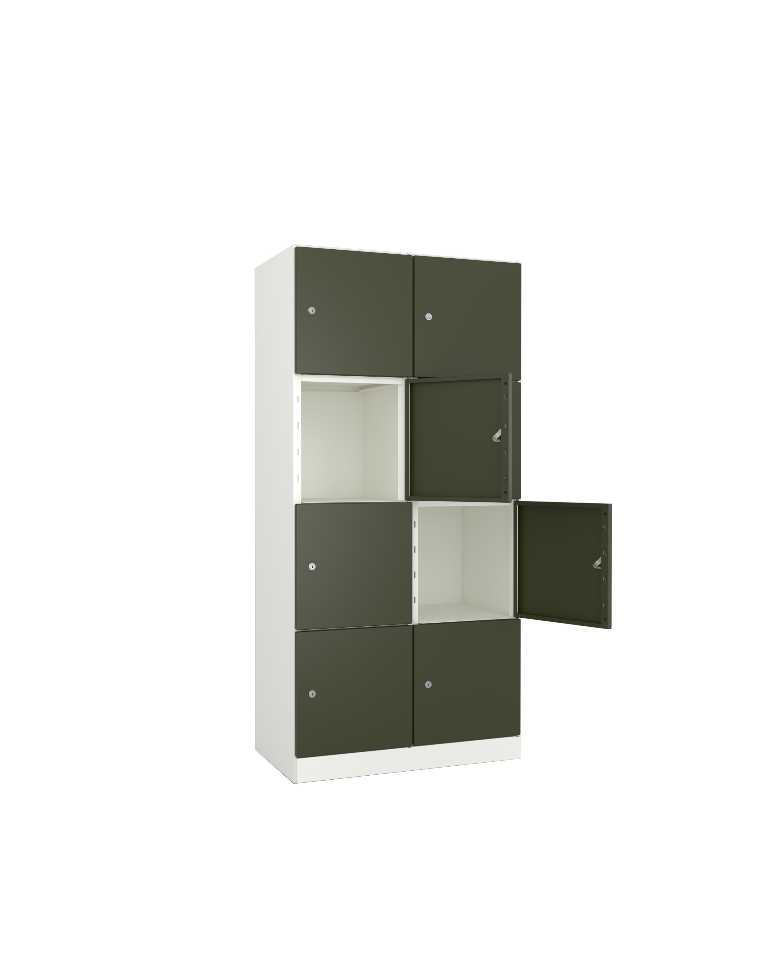 Meuble de rangement métallique Corial - 8 casiers - fermeture à clé- délai court- clé passe partout non fournie