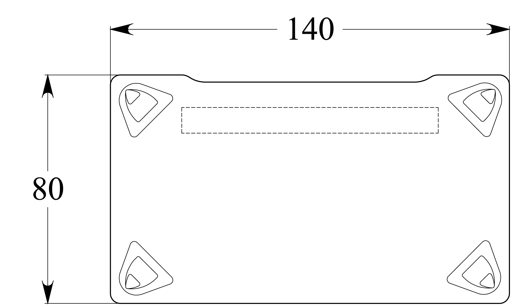 Bureau droit Evidence - l. 140 x pr. 80 cm