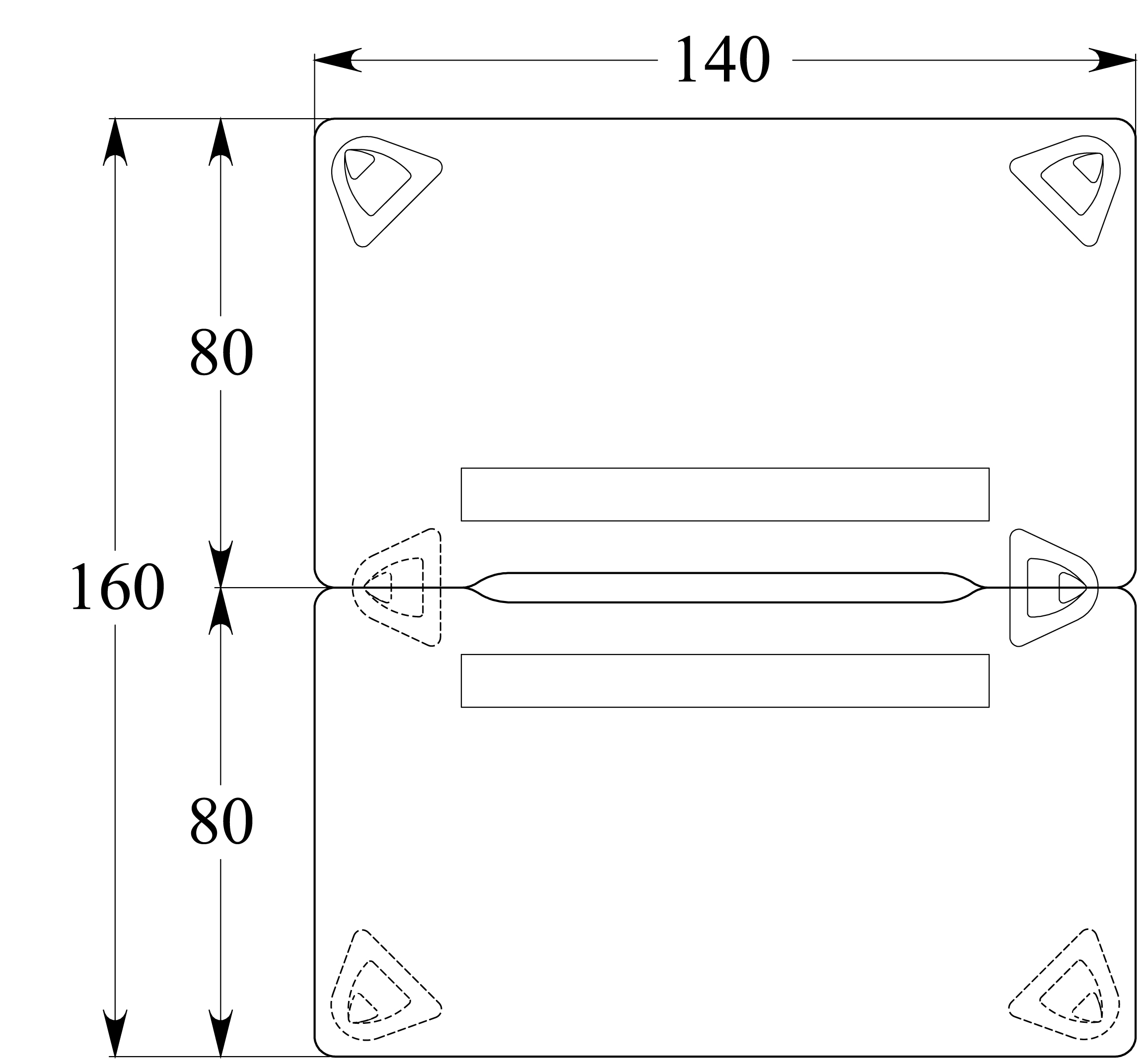 Ensemble 2 bureaux droits Evidence - l. 140 x pr. 80 cm