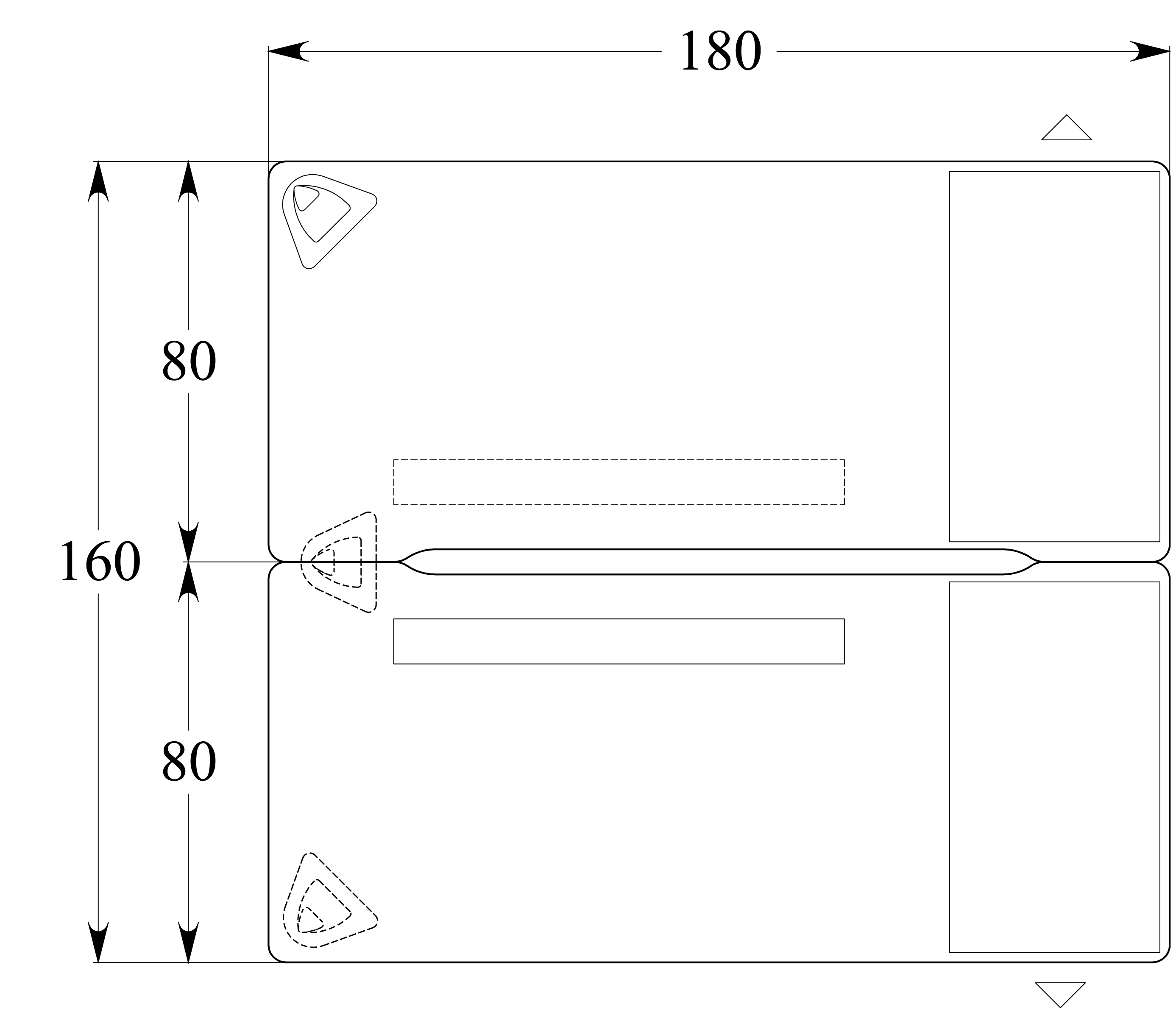 Ensemble 2 bureaux droits Evidence - l. 180 x pr. 80 cm + 2 caissons porteurs face à face