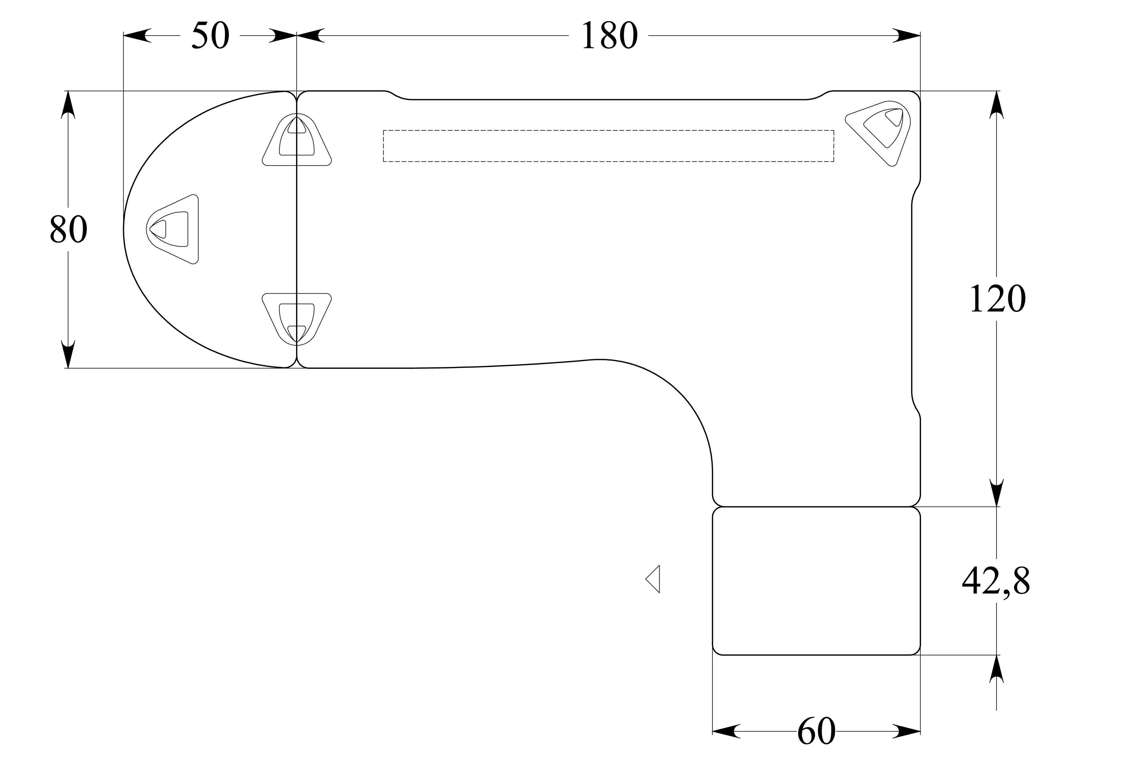 Bureau compact 90° asymétrique Evidence - l. 180 x l. 120 x pr. 80-60 cm + convivialité demi-lune + caisson h. bureau