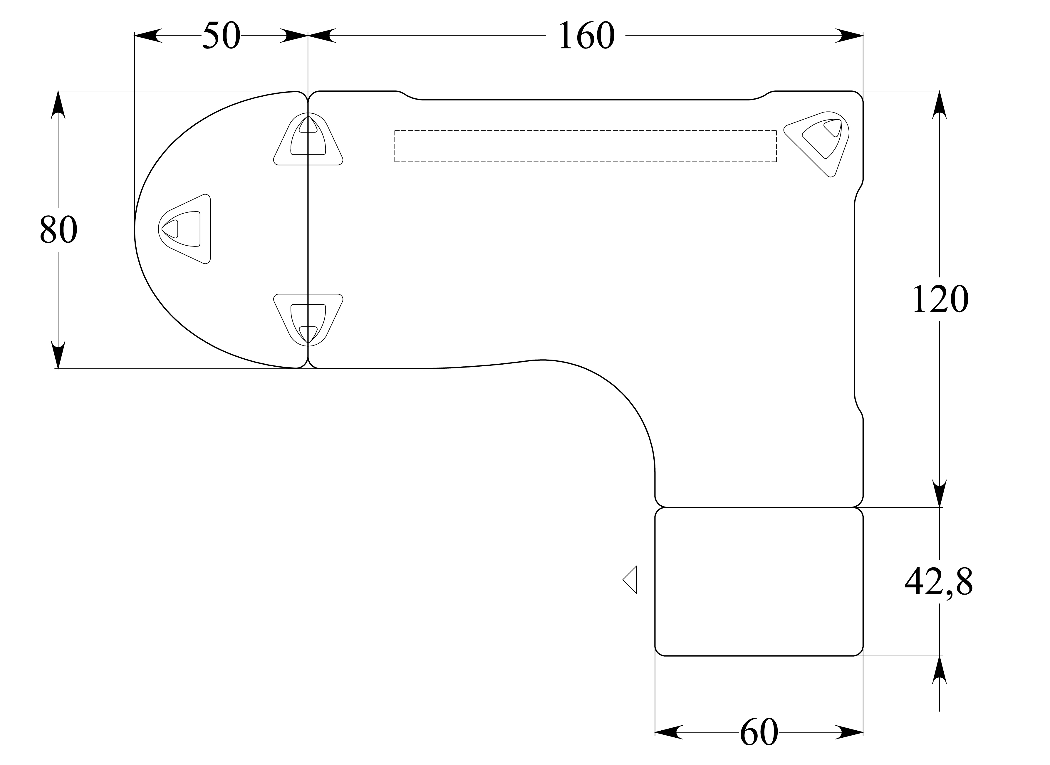 Bureau compact 90° asymétrique Evidence - l. 160 x l. 120 x pr. 80-60 cm + convivialité demi-lune + caisson h. bureau