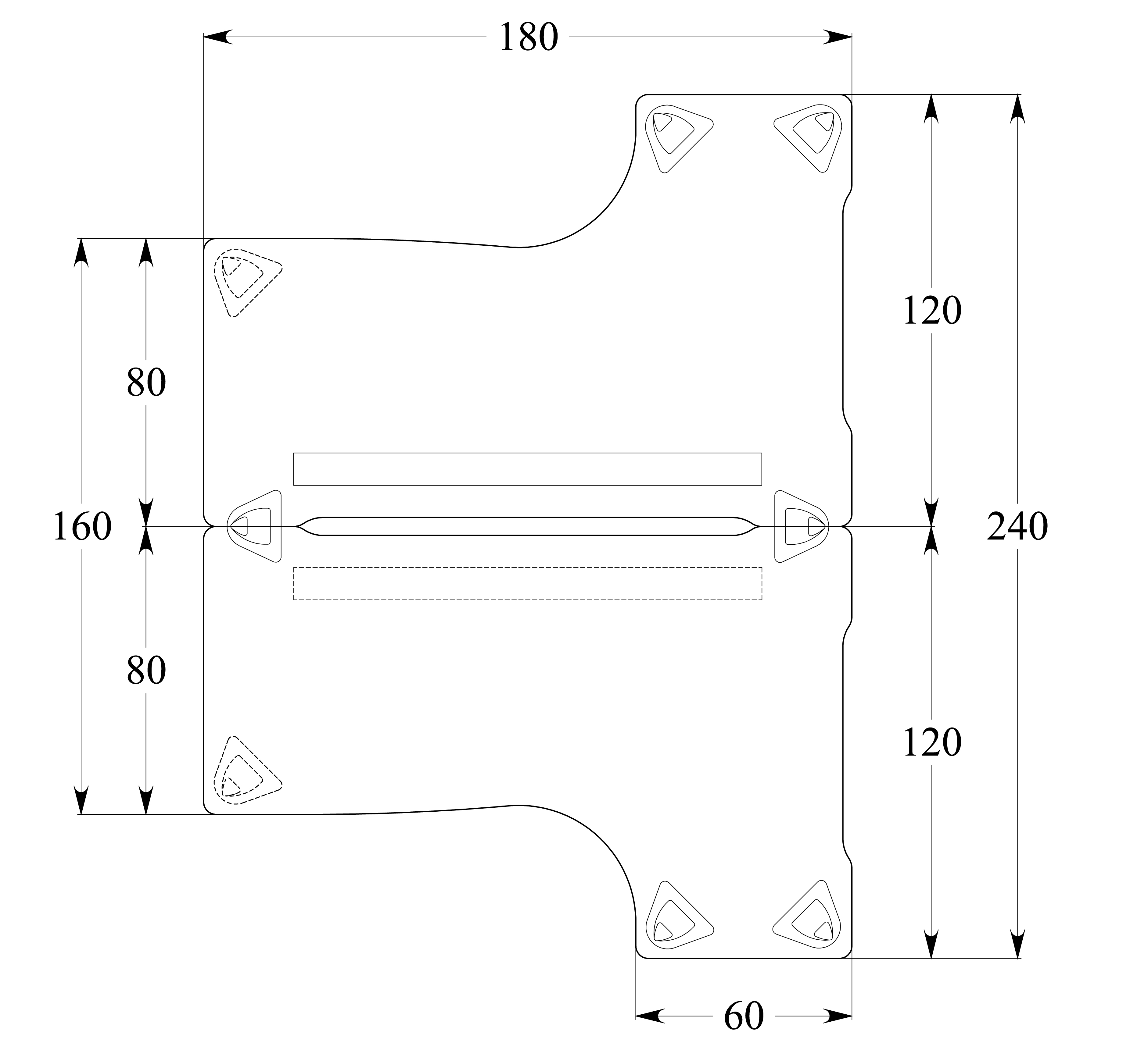 Ensemble 2 bureaux compact 90° asymétriques Evidence - l. 180 x l. 120 x pr. 80-60 cm