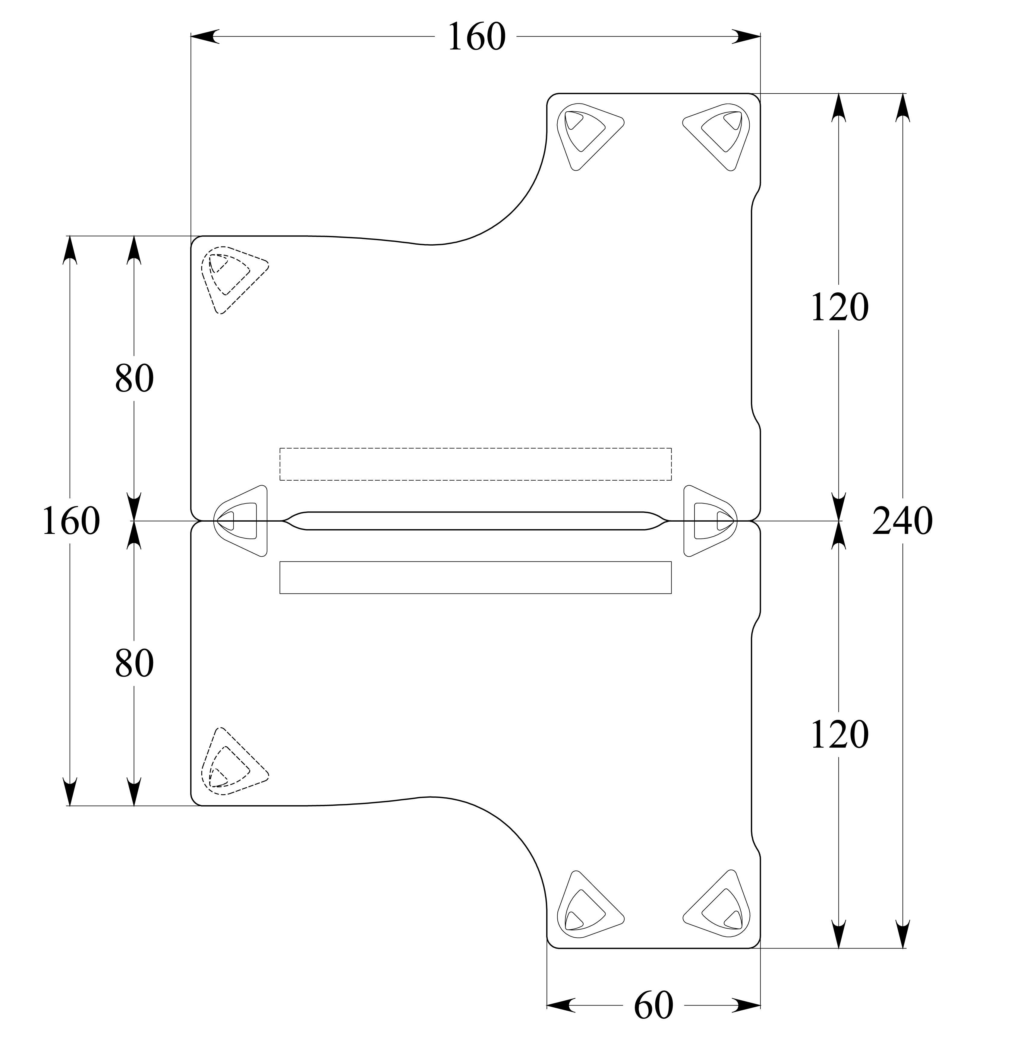Ensemble 2 bureaux compact 90° asymétriques Evidence - l. 160 x l. 120 x pr. 80-60 cm