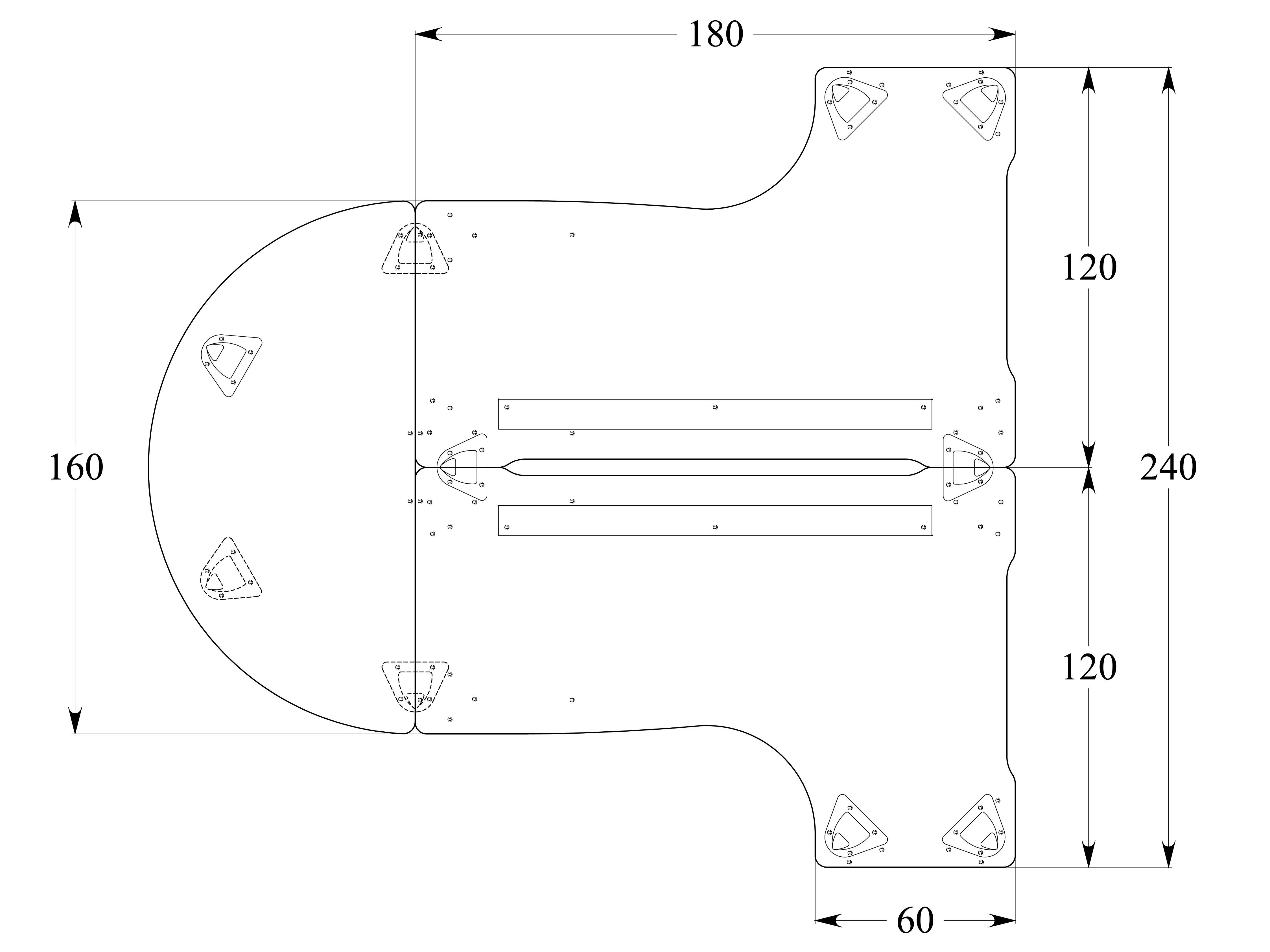 Ensemble 2 bureaux compact 90° asymétriques Evidence - l. 180 x l. 120 x pr 80-60 cm + convivialité demi-lune latérale