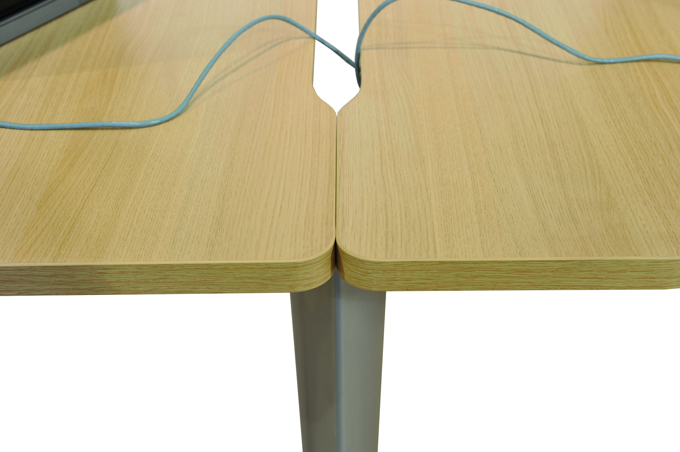 Ensemble 2 bureau compact 90° symétriques Evidence - l. 160 x pr. 60 cm