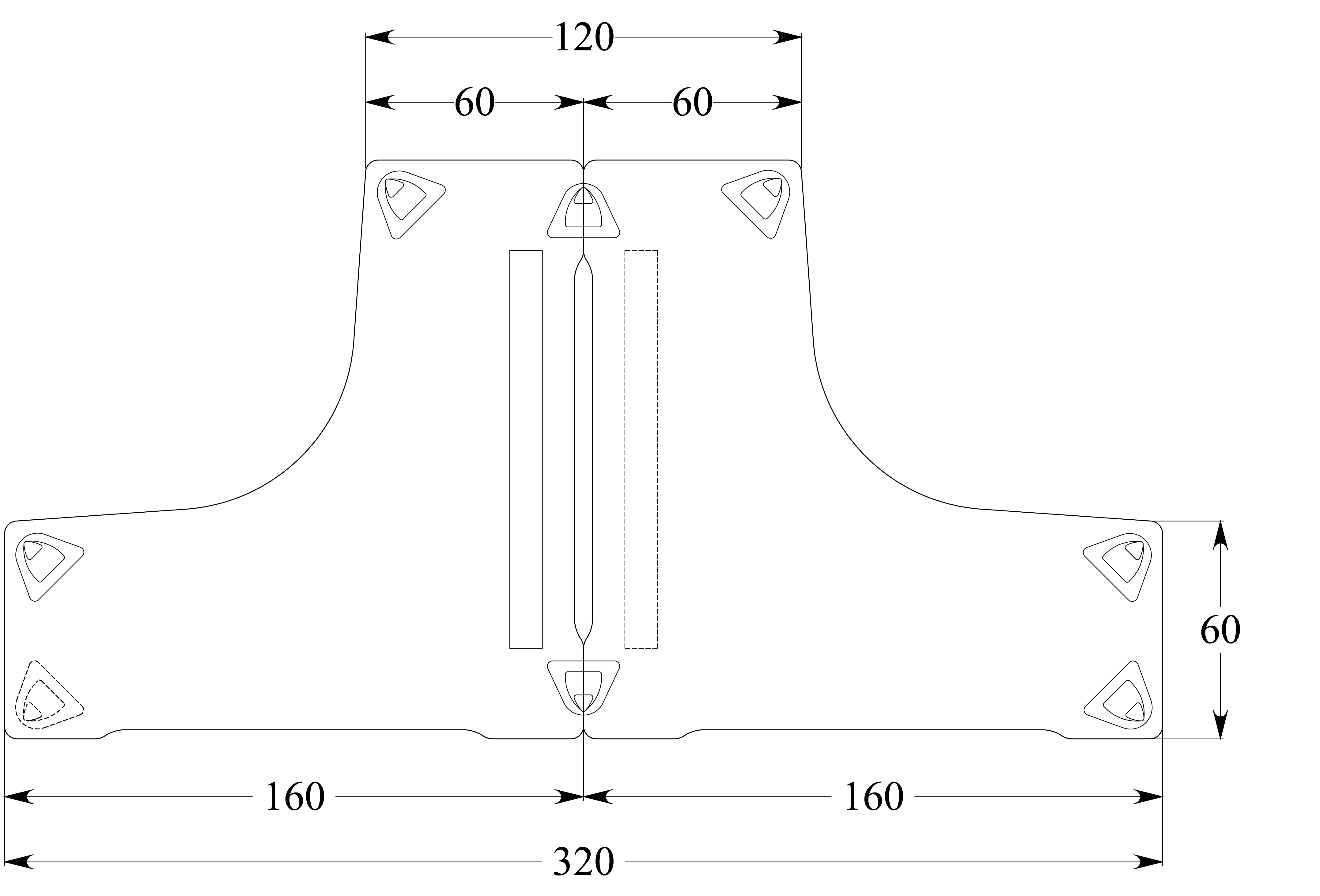 Ensemble 2 bureau compact 90° symétriques Evidence - l. 160 x pr. 60 cm