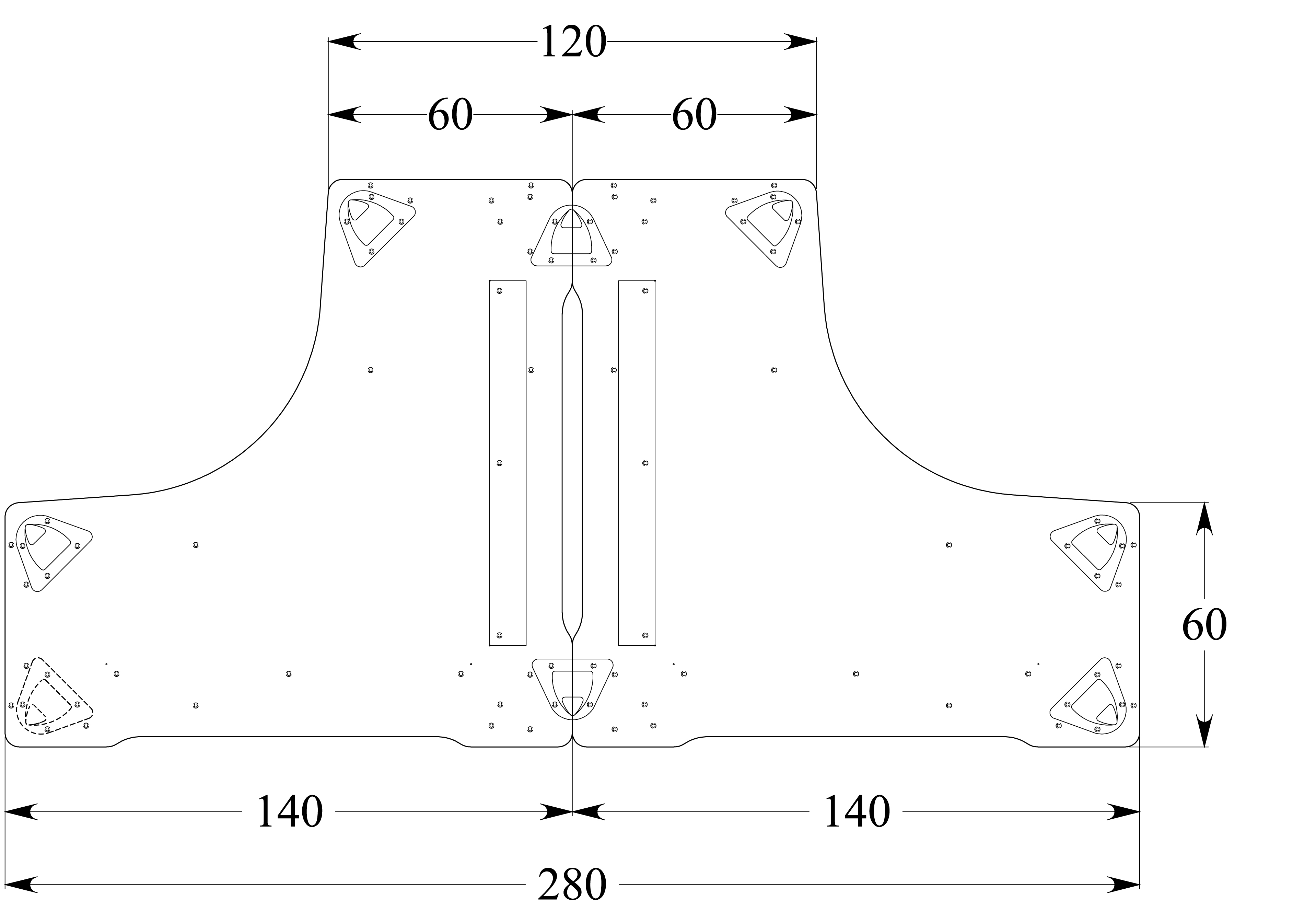 Ensemble 2 bureau compact 90° symétriques Evidence - l. 140 x pr. 60 cm