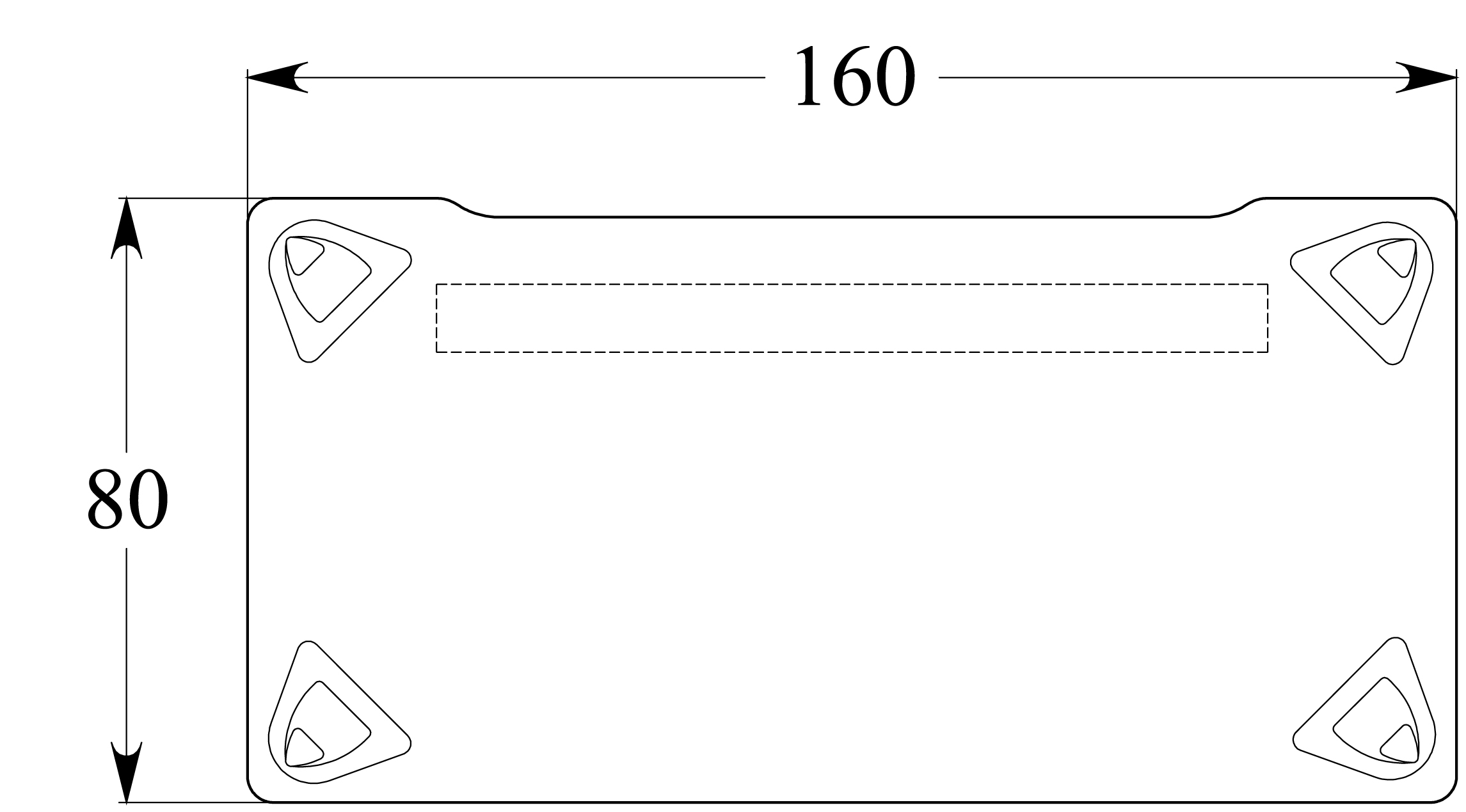 Bureau droit Evidence - l. 160 x pr. 80 cm - piétement réglable en hauteur