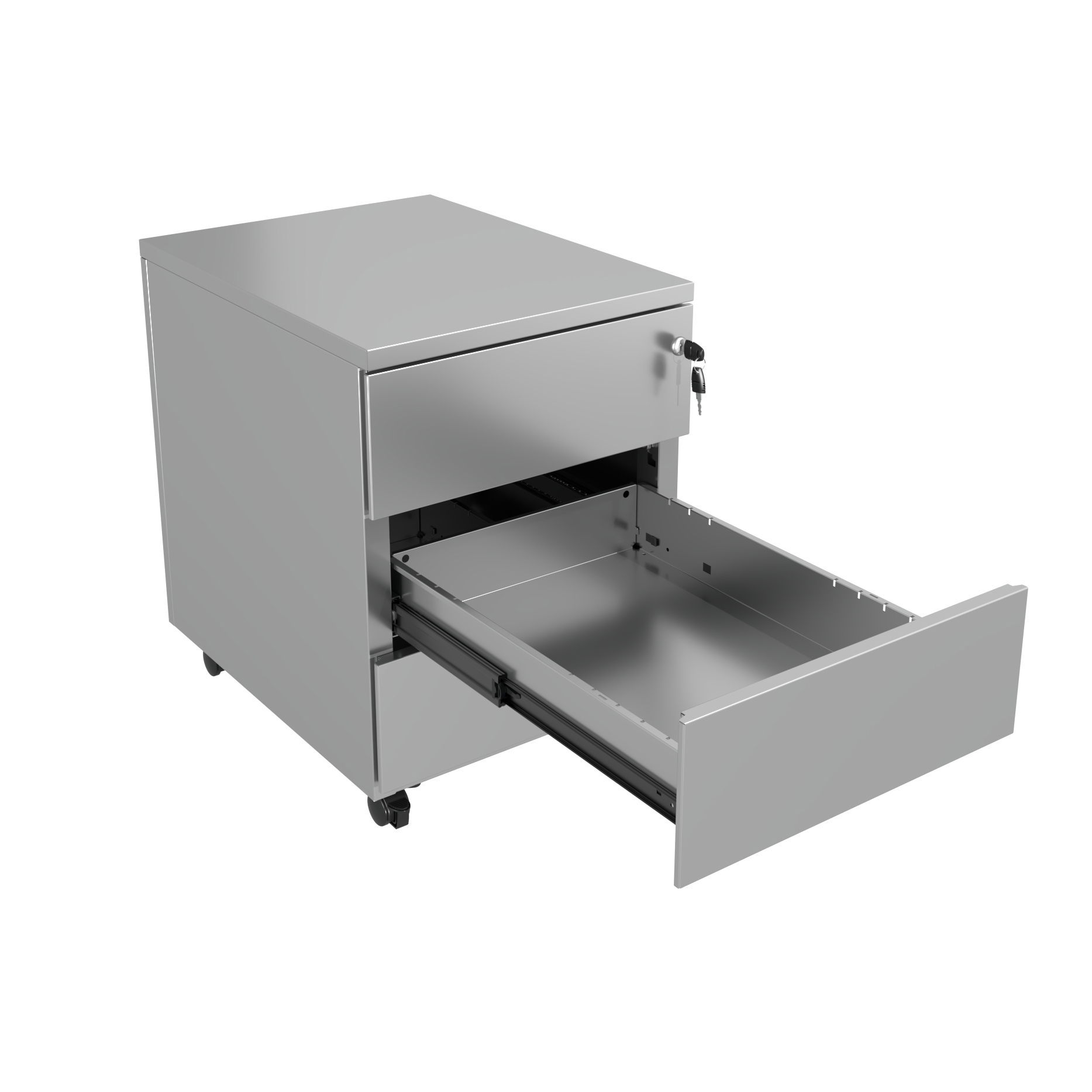 Caisson mobile métallique Evidence - 3 tiroirs plats