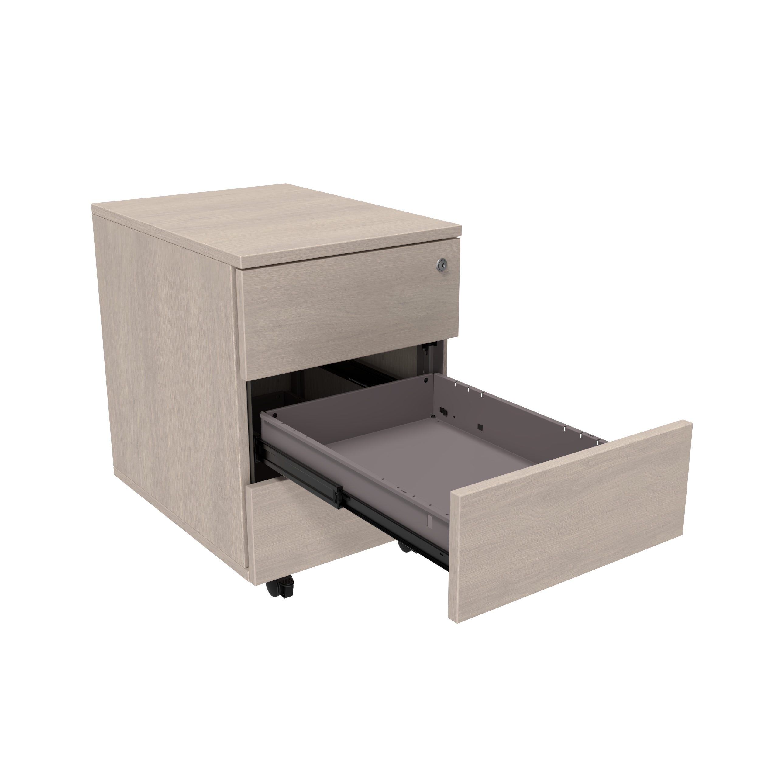 Caisson mobile mélaminé Evidence - 3 tiroirs plats