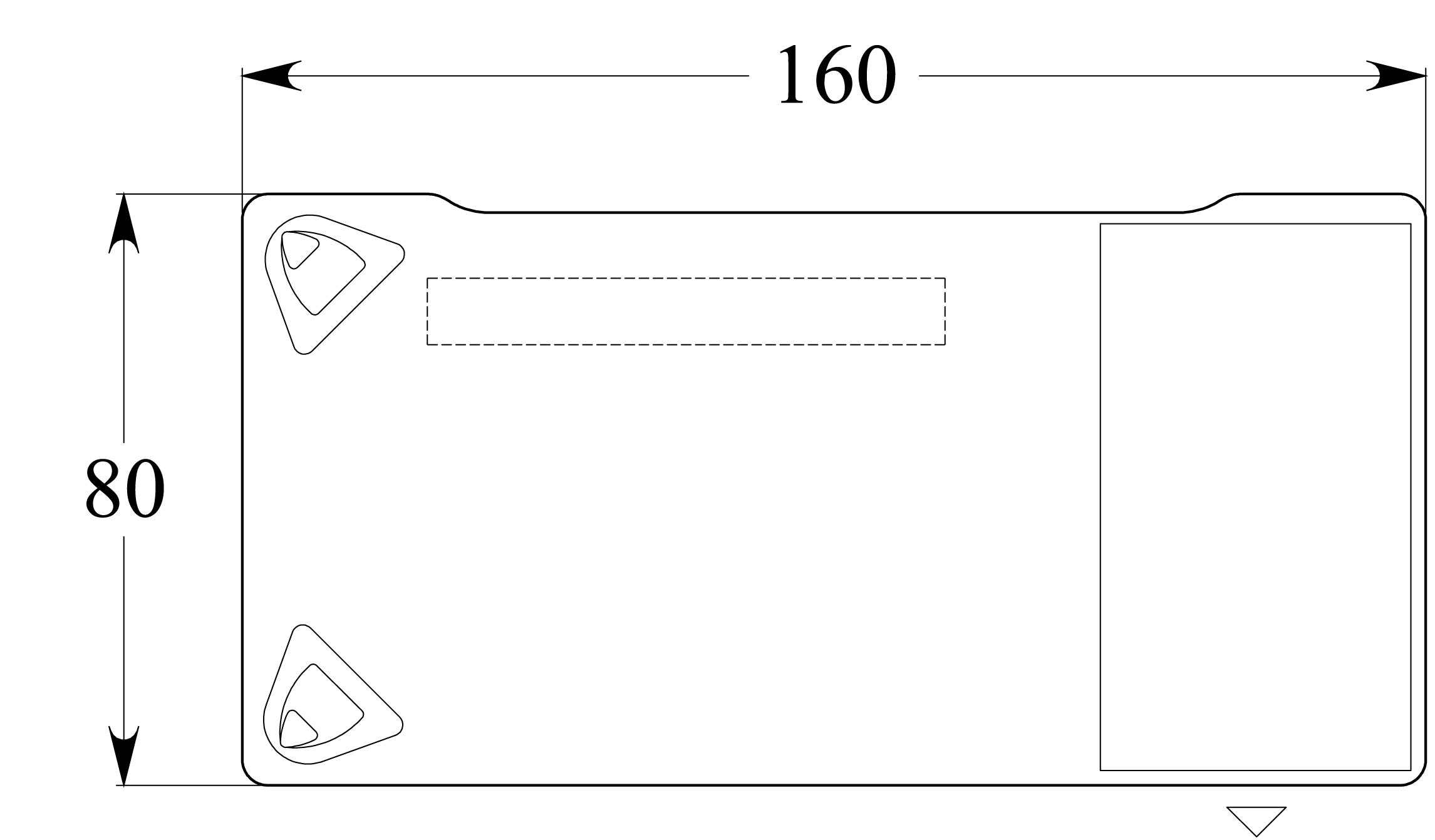 Bureau droit Evidence - l. 160 x pr. 80 cm + caisson porteur - délai court
