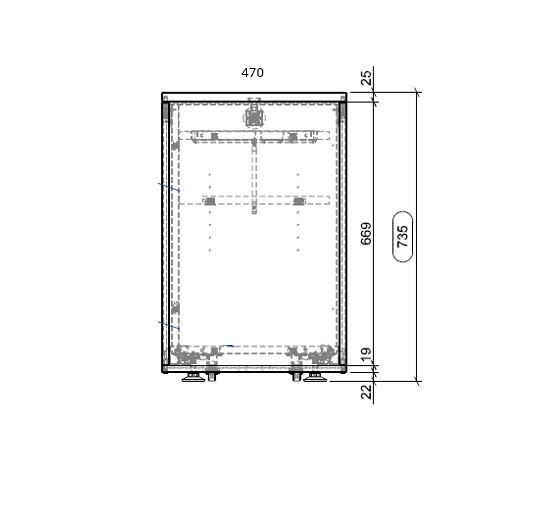 Caisson hauteur bureau mélaminé Evidence - 1 tiroir délai court