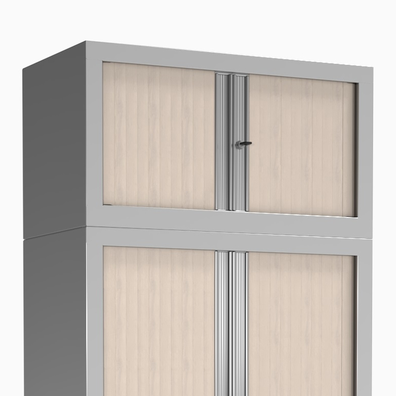 Rehausse métallique Etic - h. 44 x l. 80 cm - décor bois - fermeture rideaux