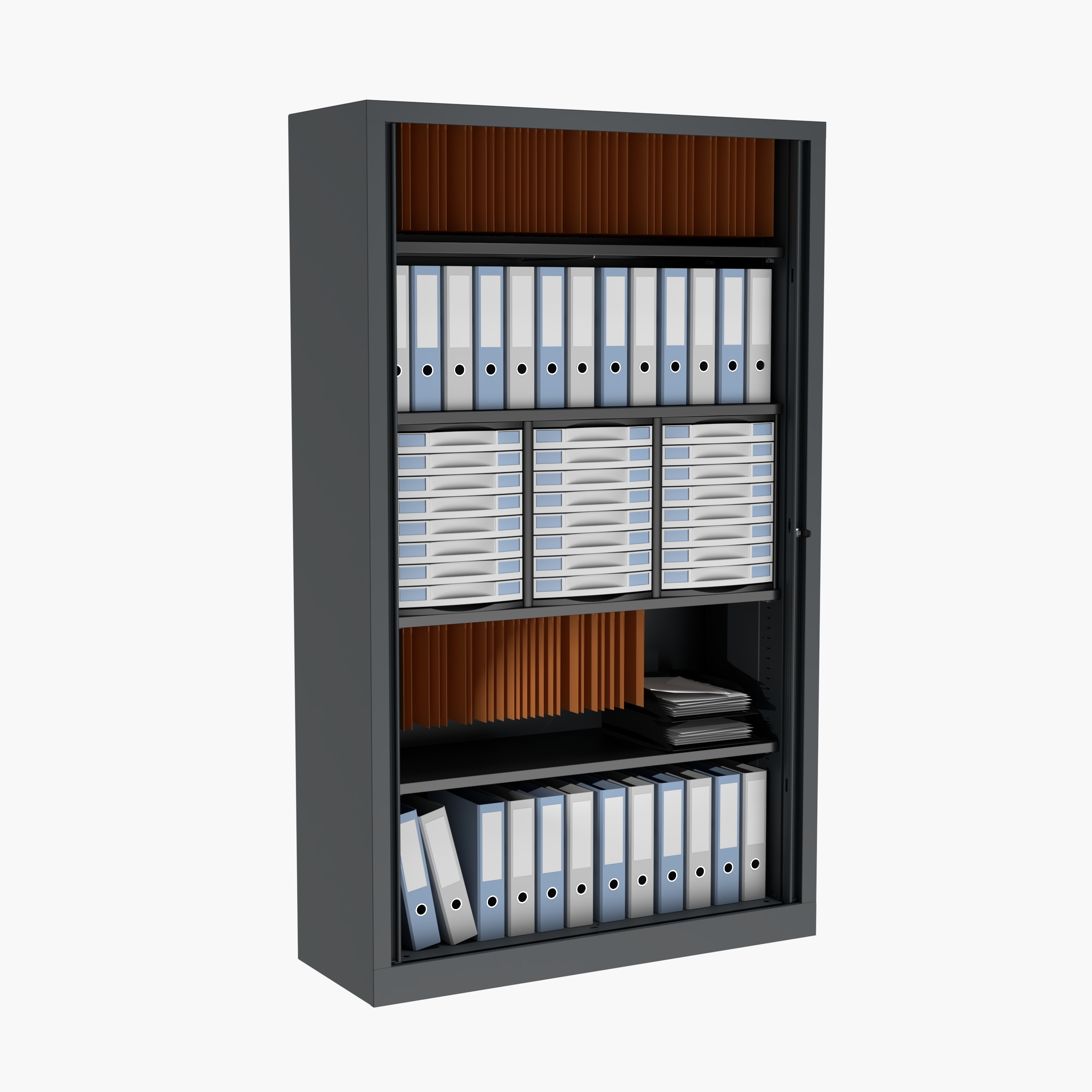 Module pour armoire Etic - pour armoire l. 120 x pr. 43 cm - 24 tiroirs h. 5 cm