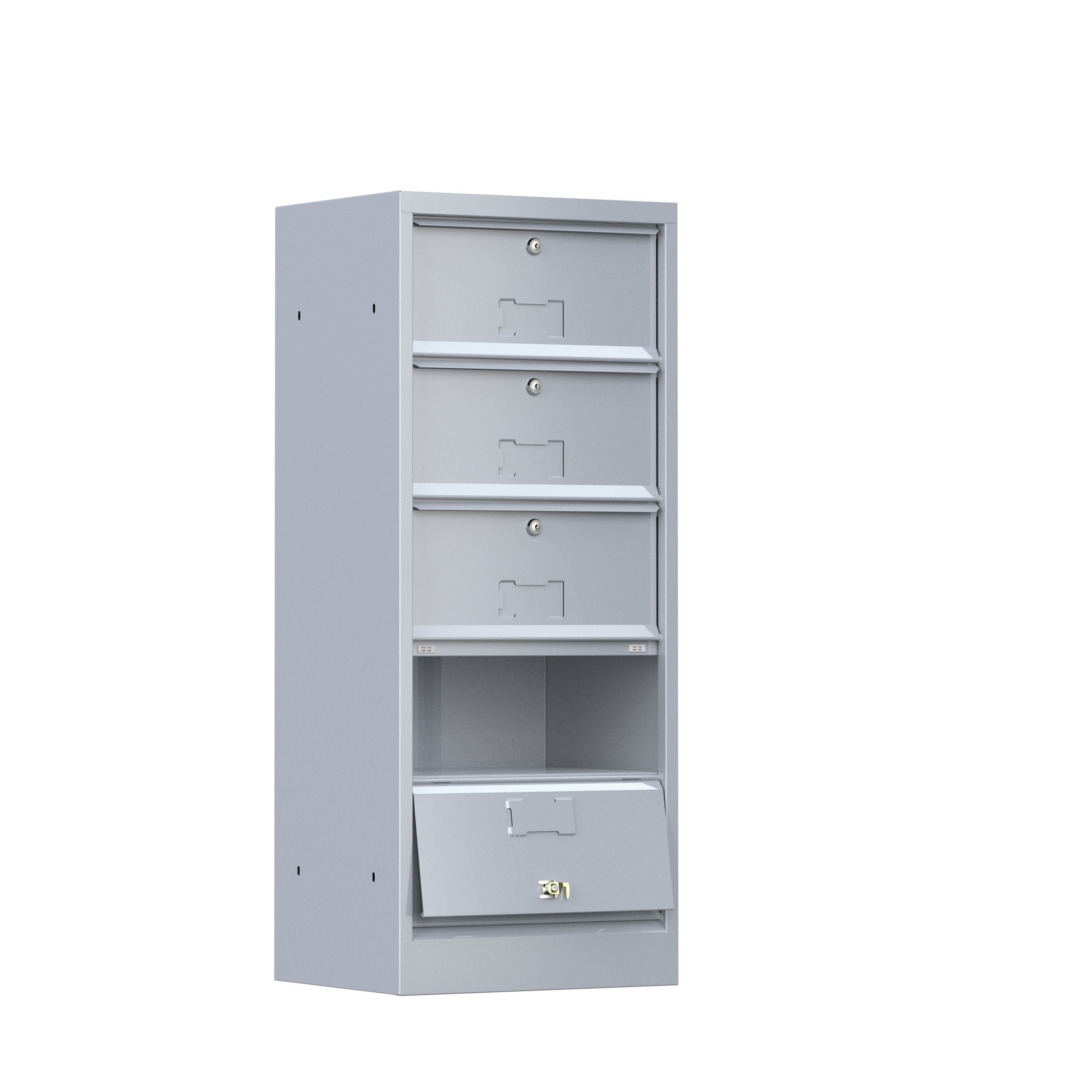 Classeur à clapets - 5 cases avec serrure sans prestation