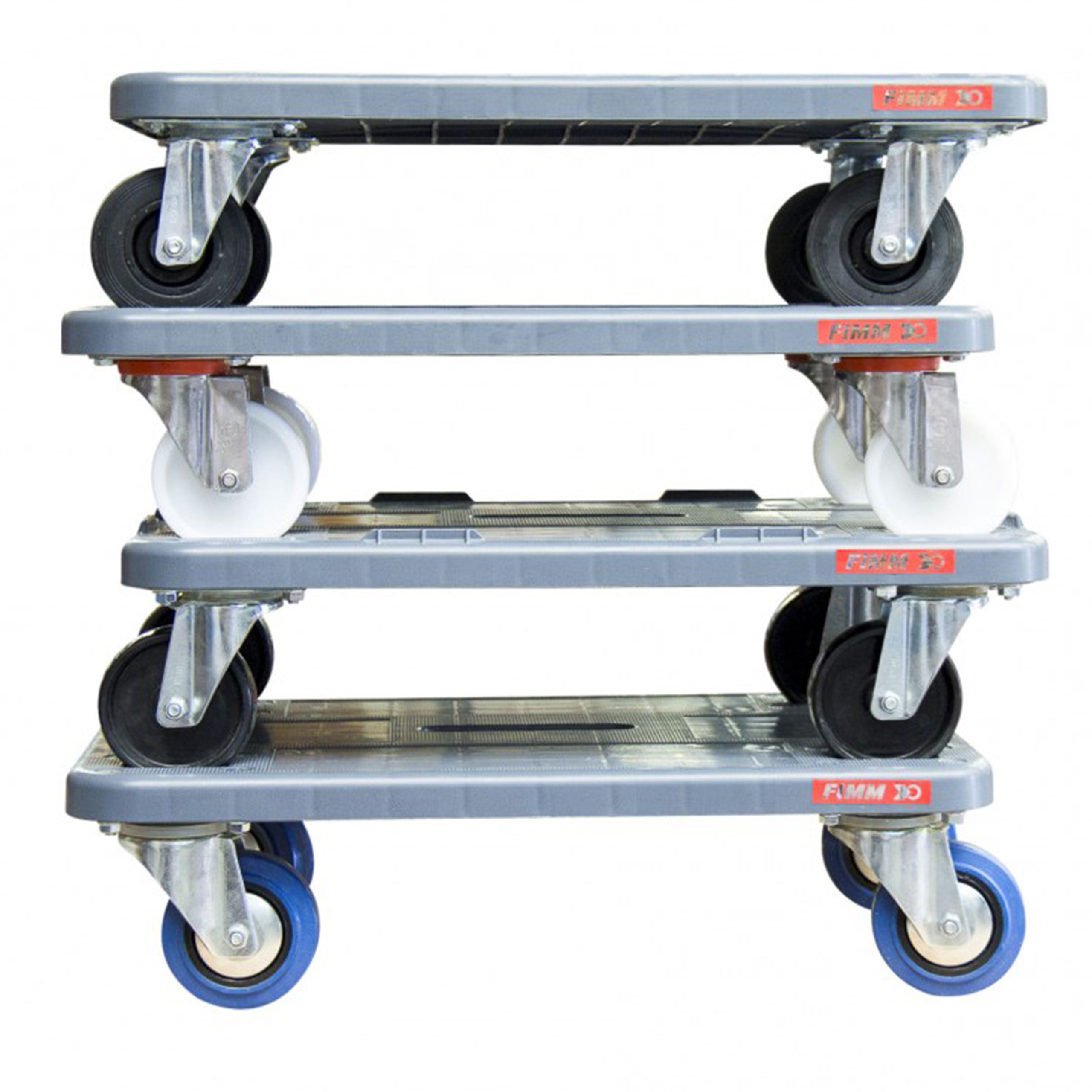 Plateau roulant polypropylène renforcé 600 x 400 mm 350 kg