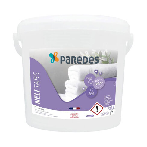 Tablettes lessive linge Neli Tabs - Ecocert - seau de 160 tablettes - PAREDES