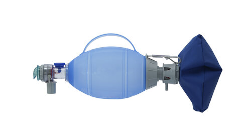 Insufflateur UM Oval Plus Silicone Adulte avec valve surpression réservoir O2 sans masque - 1 unité